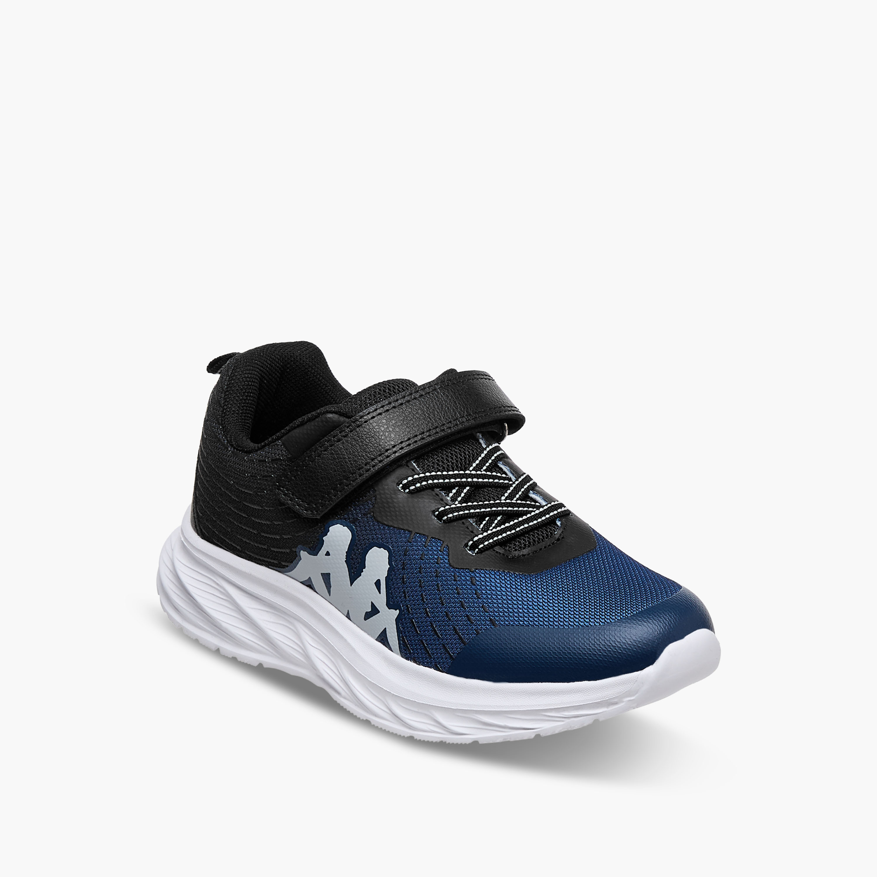 Kappa Unisex Logo Print Hook and Loop Sports Shoes-girls-shoes-sneakers-image-2
