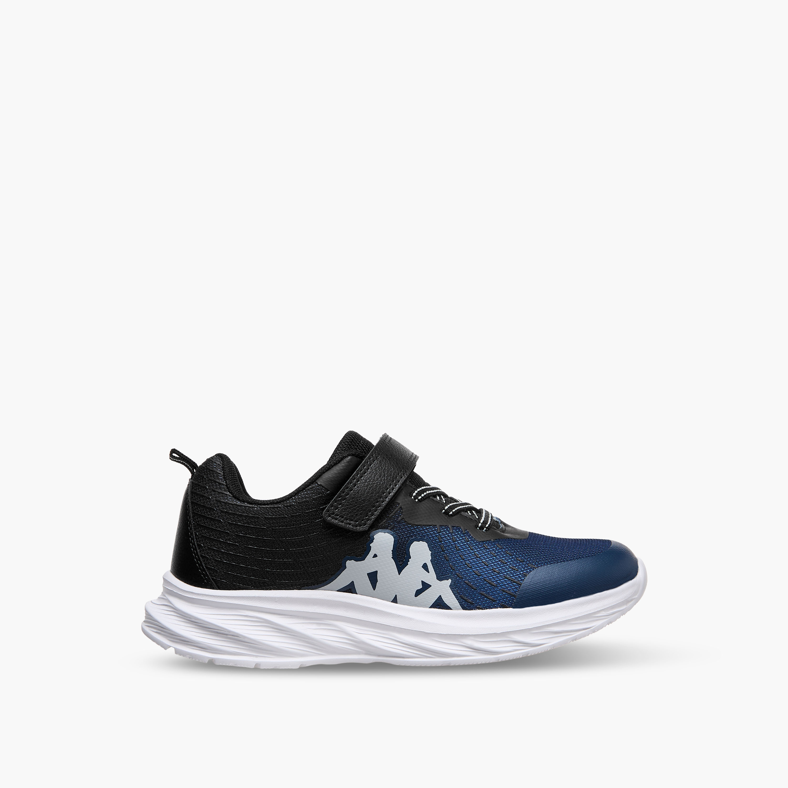 Kappa Unisex Logo Print Hook and Loop Sports Shoes-girls-shoes-sneakers-image-3