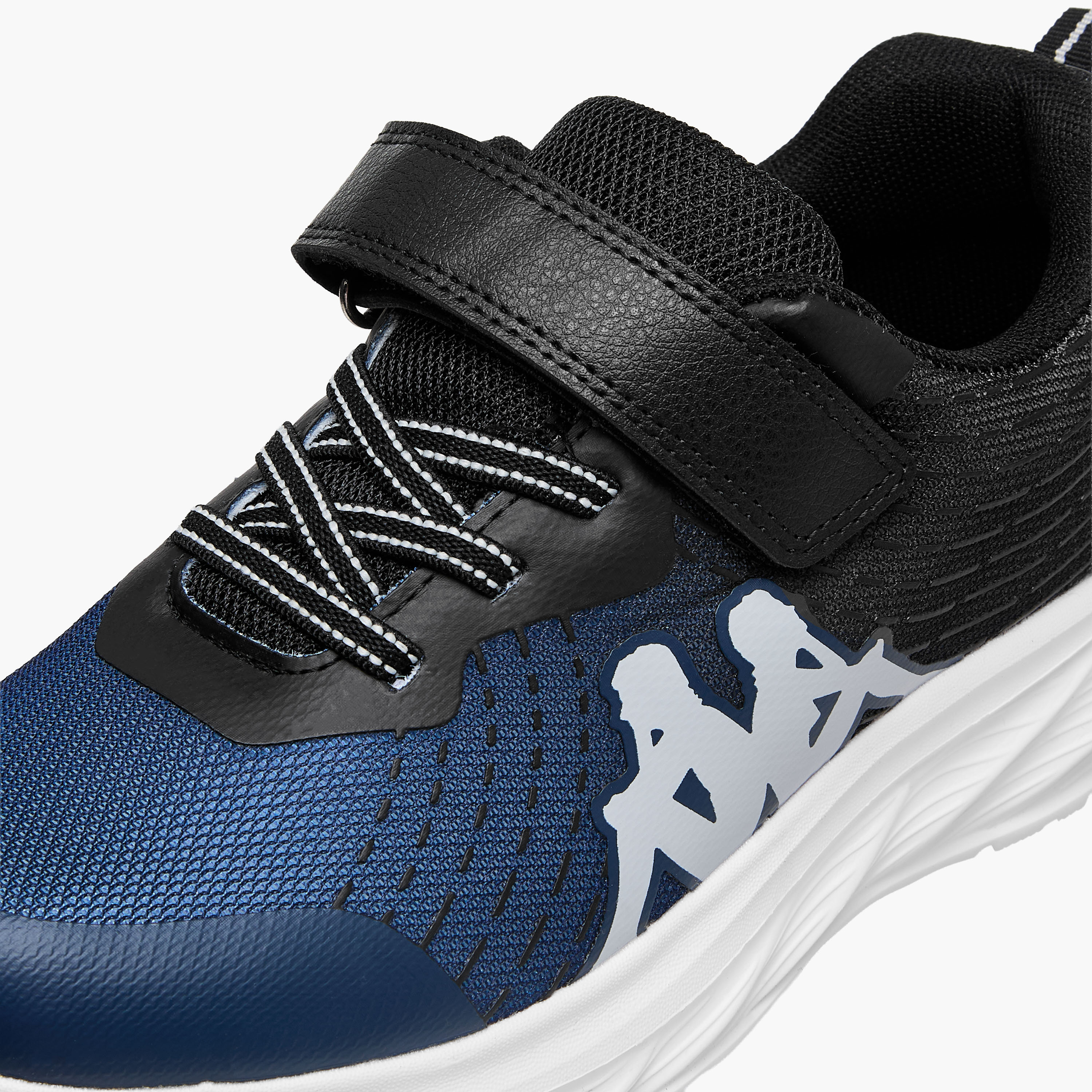 Kappa Unisex Logo Print Hook and Loop Sports Shoes-girls-shoes-sneakers-image-4