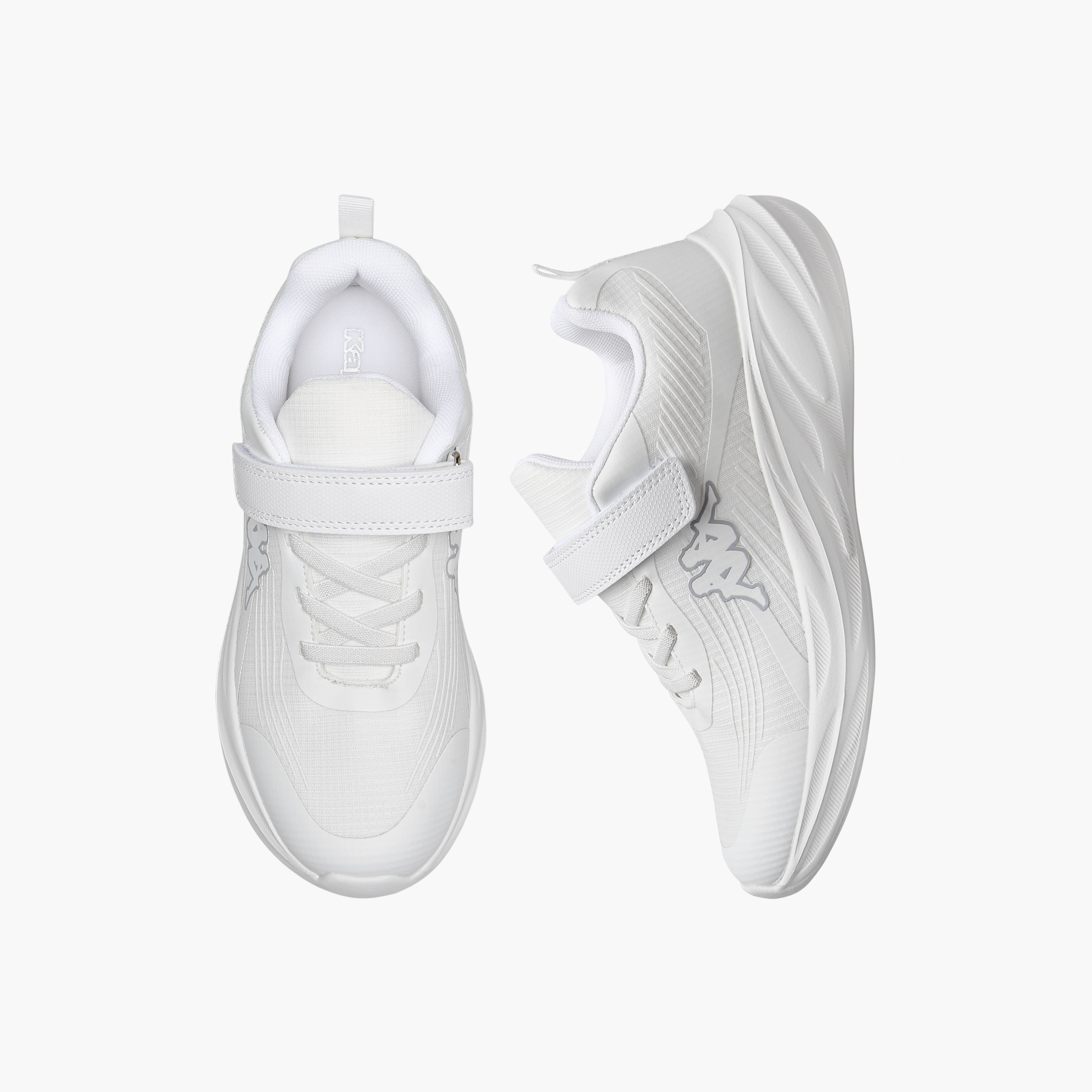 Kappa Unisex Logo Print Hook and Loop Sports Shoes-boys-shoes-sneakers-image-1