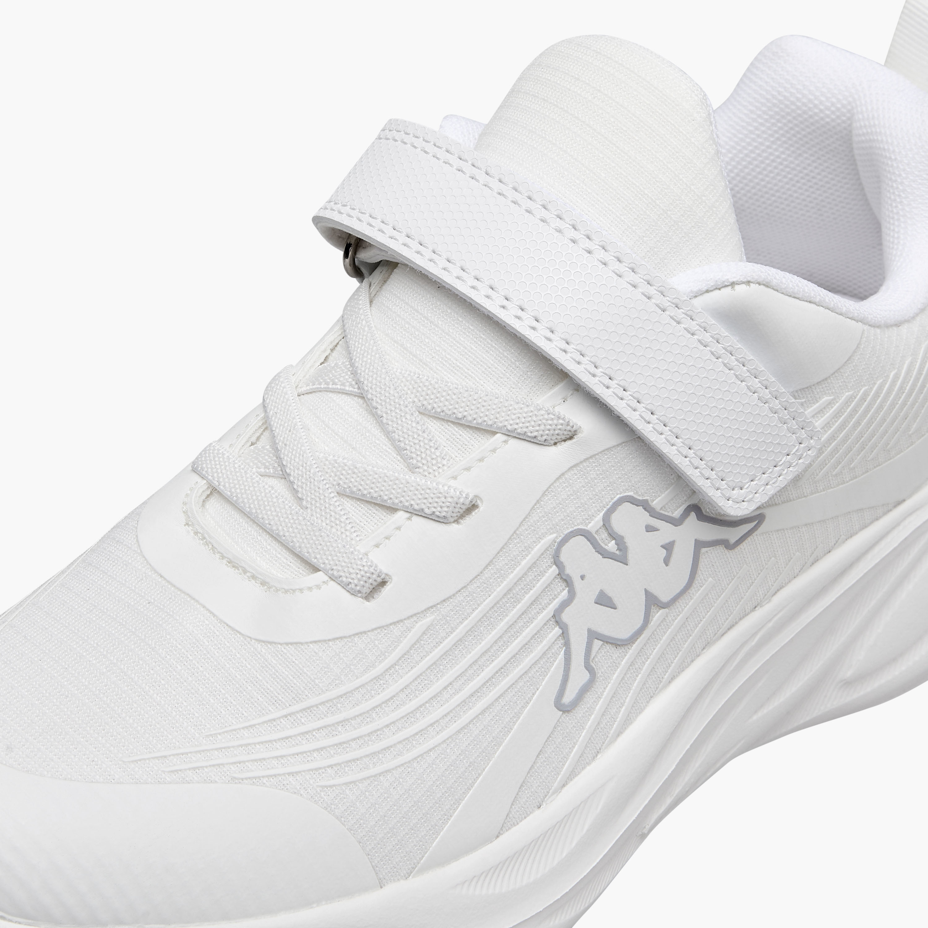 Kappa Unisex Logo Print Hook and Loop Sports Shoes-boys-shoes-sneakers-image-4