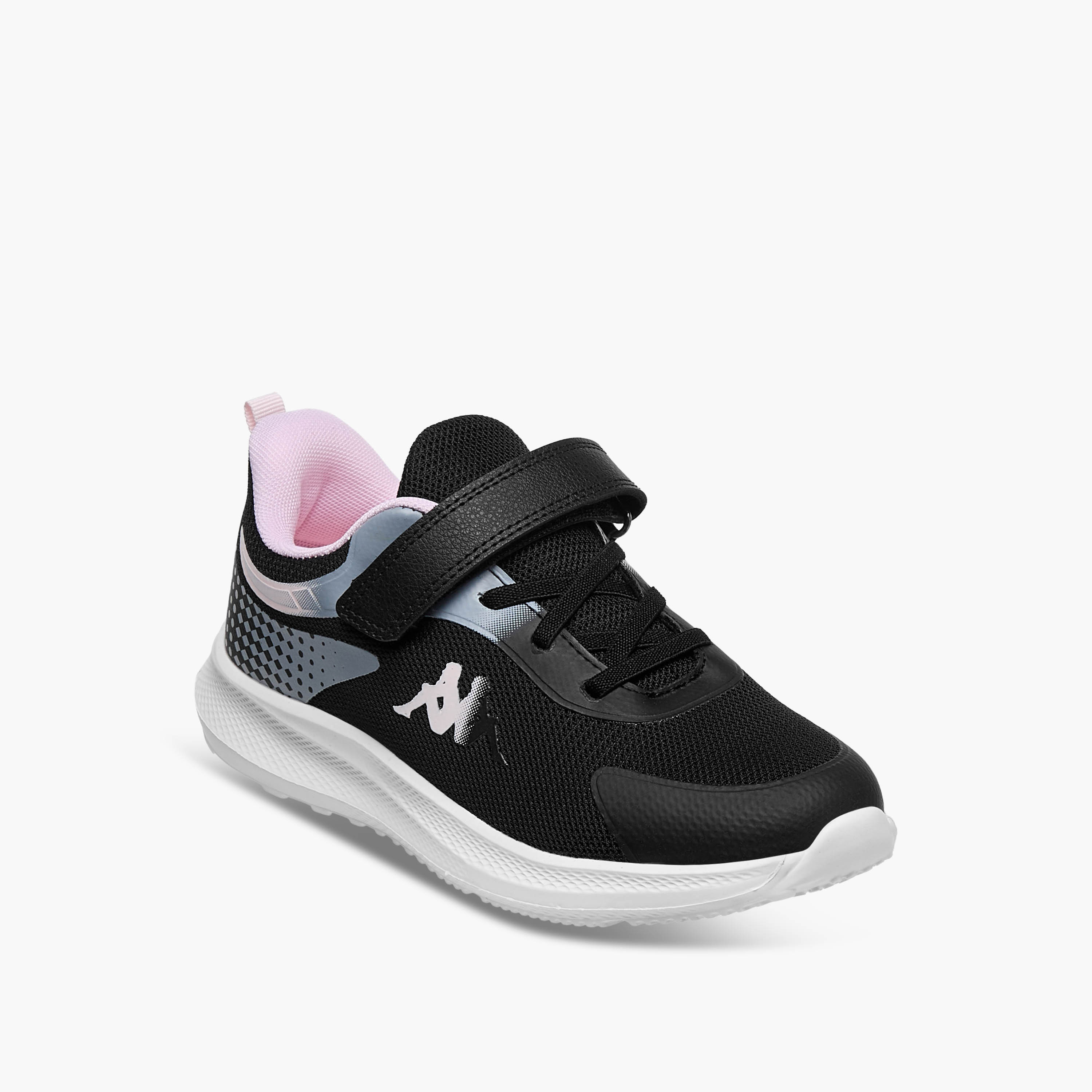Kappa Girls Logo Print Hook and Loop Sports Shoes-girls-shoes-sneakers-image-2