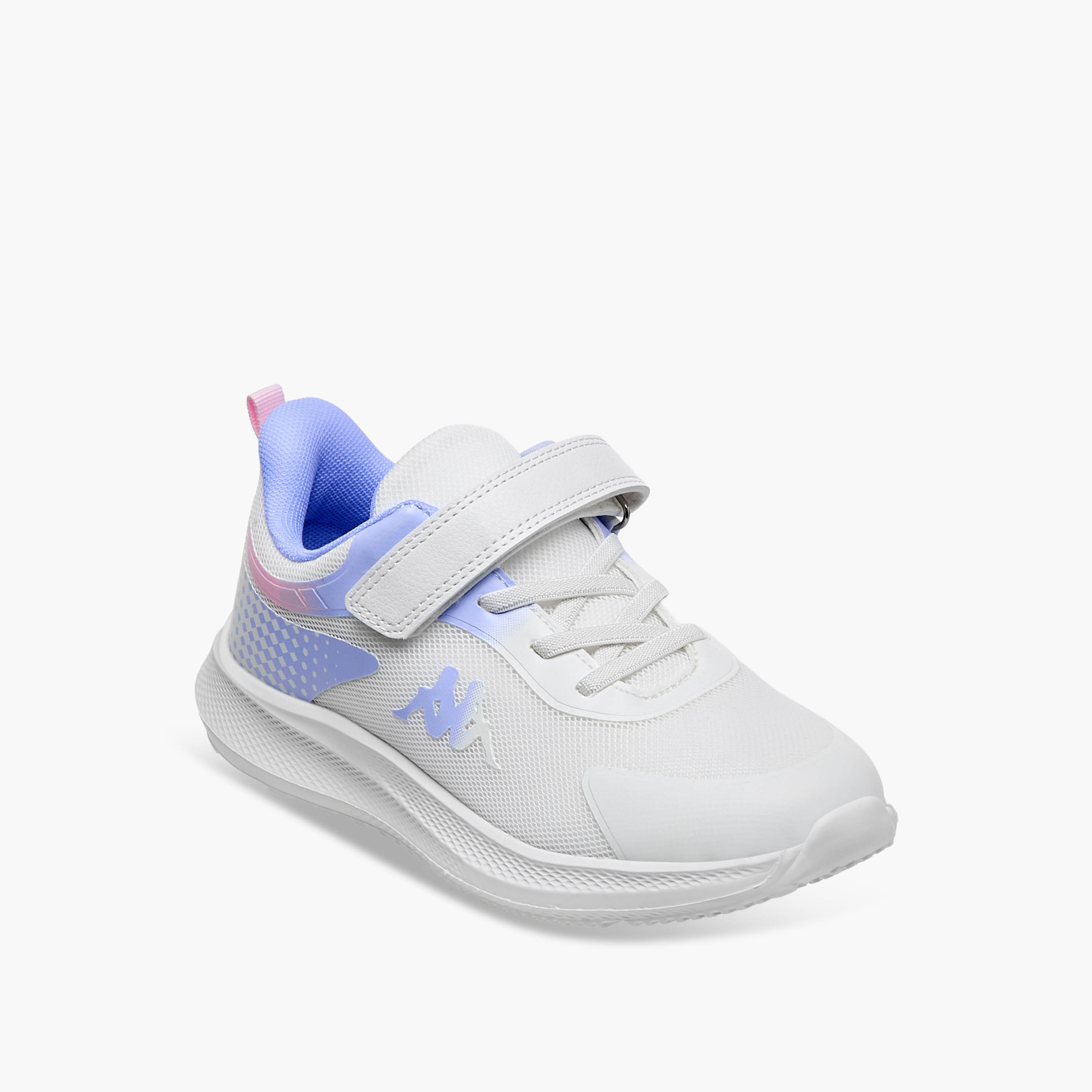 Kappa Girls Logo Print Hook and Loop Sports Shoes-girls-shoes-sneakers-image-2