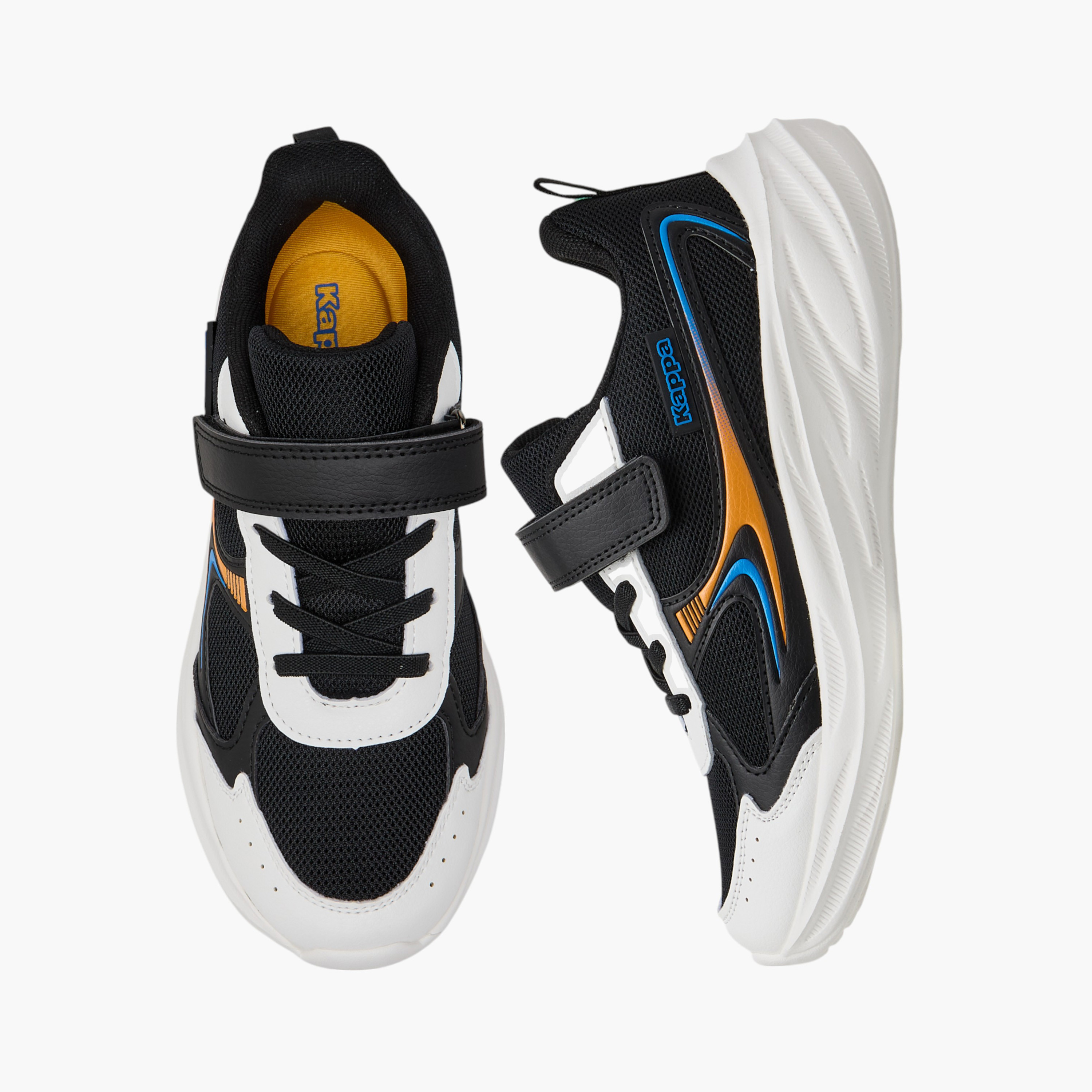 Kappa Boys Panelled Hook & Loop Breathable Shoes-boys-shoes-sports-image-1