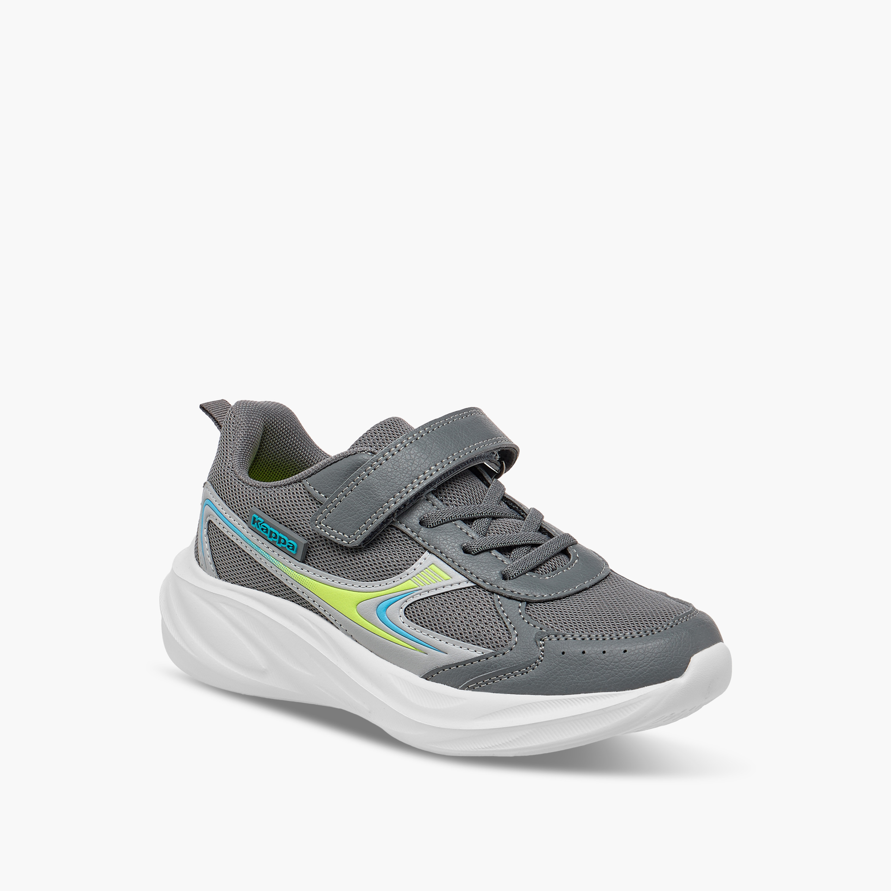 Kappa Boys Panelled Hook & Loop Breathable Shoes-boys-shoes-sports-image-2