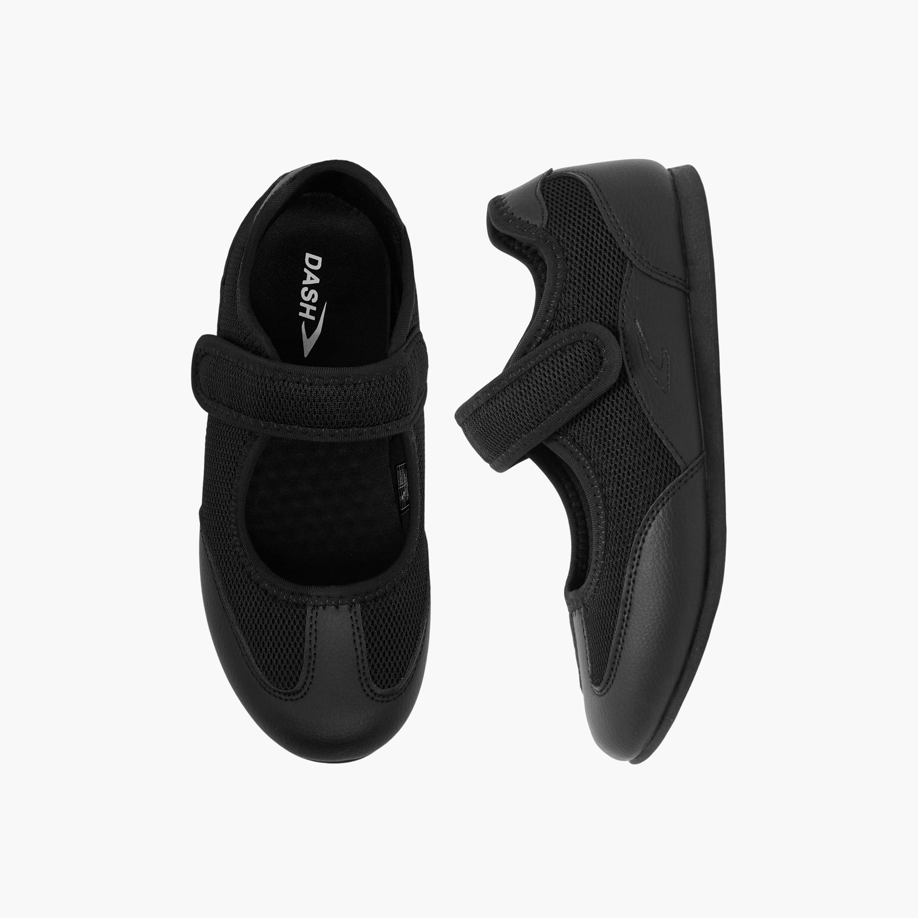 حذاء ماري جين بشريط لاصق للبنات من داش-girls-shoes-maryjanes-image-1