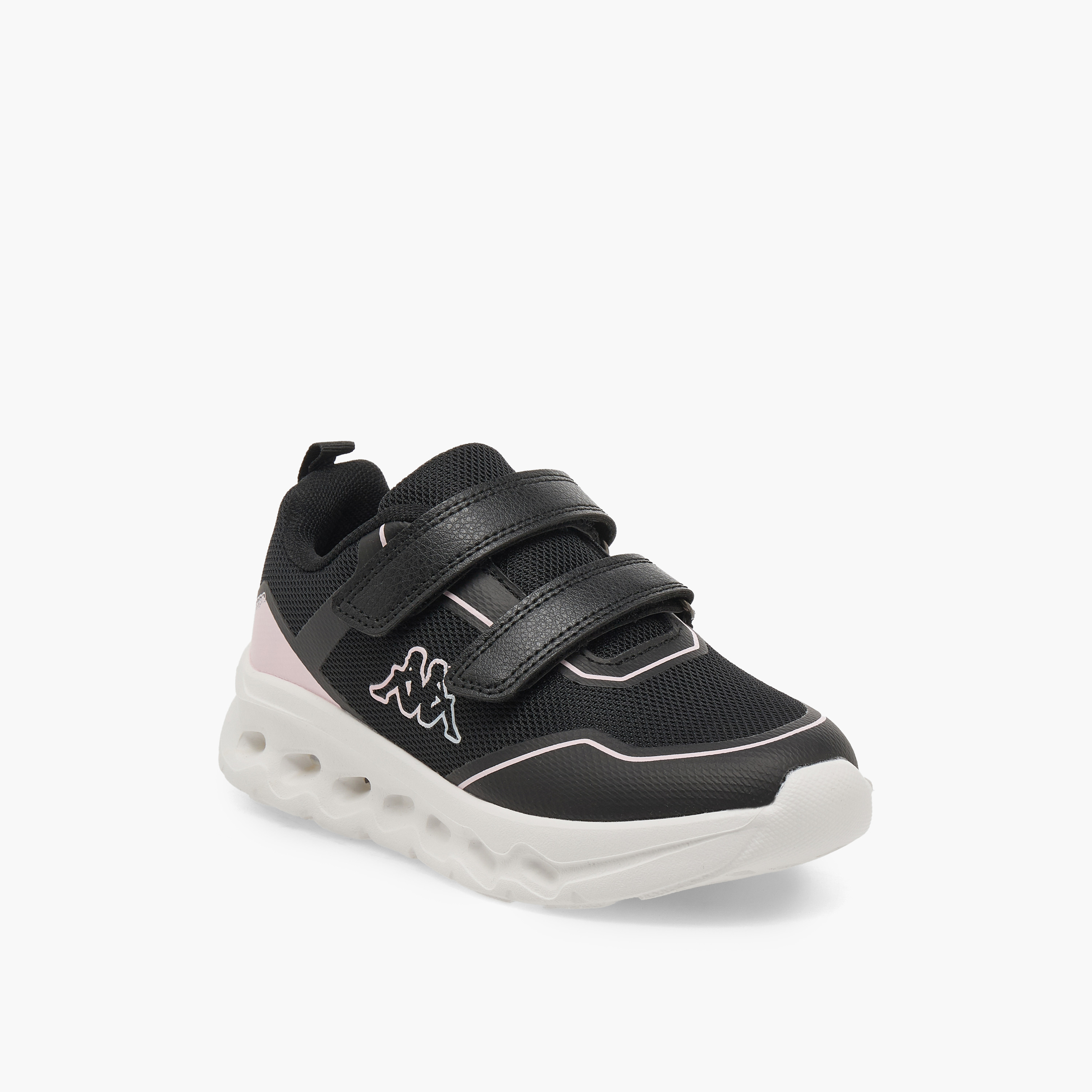 حذاء رياضي بشريط إغلاق لاصق وطبعات شعار للبنات من كابا-girls-shoes-sneakers-image-2