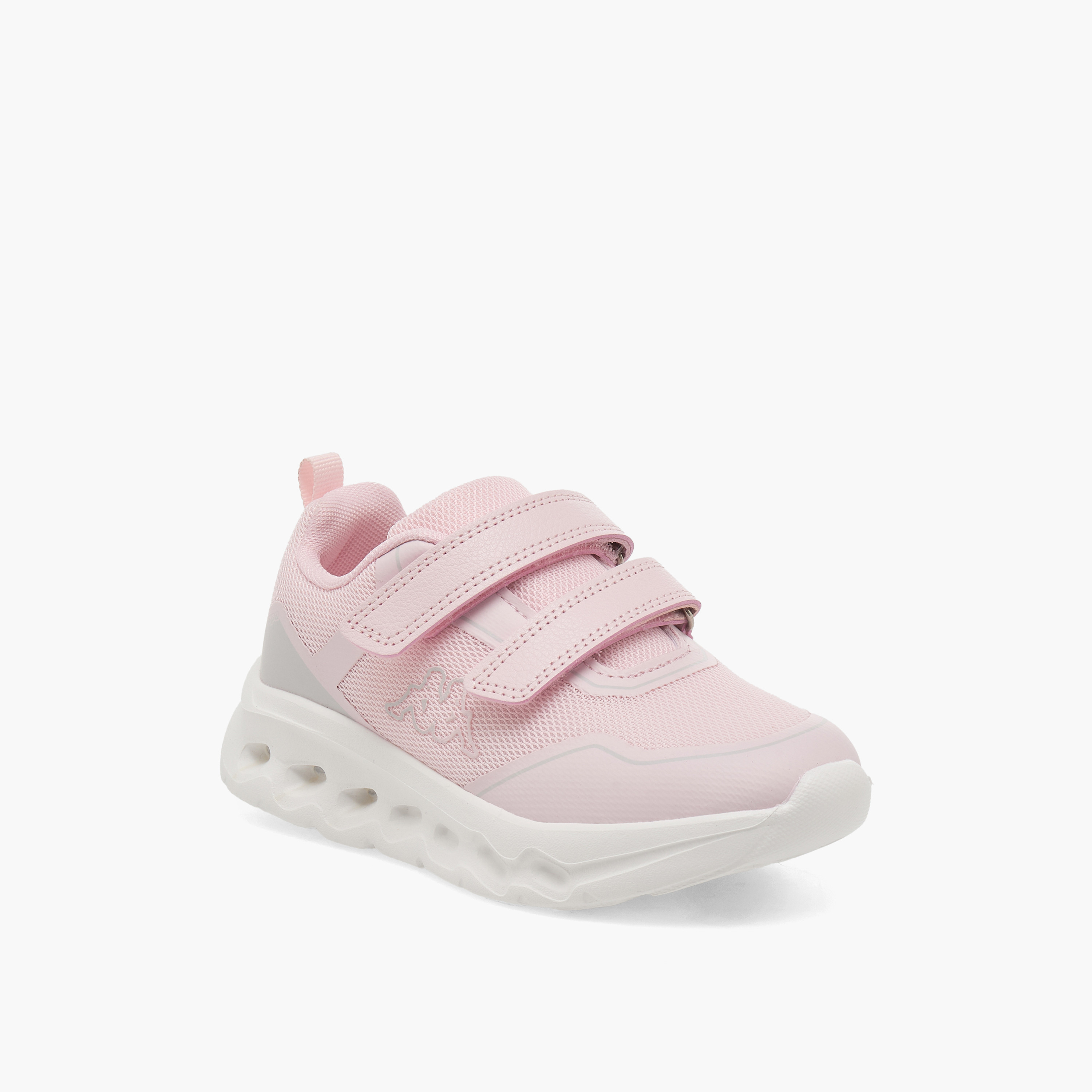 حذاء رياضي بشريط إغلاق لاصق وطبعات شعار للبنات من كابا-girls-shoes-sneakers-image-7