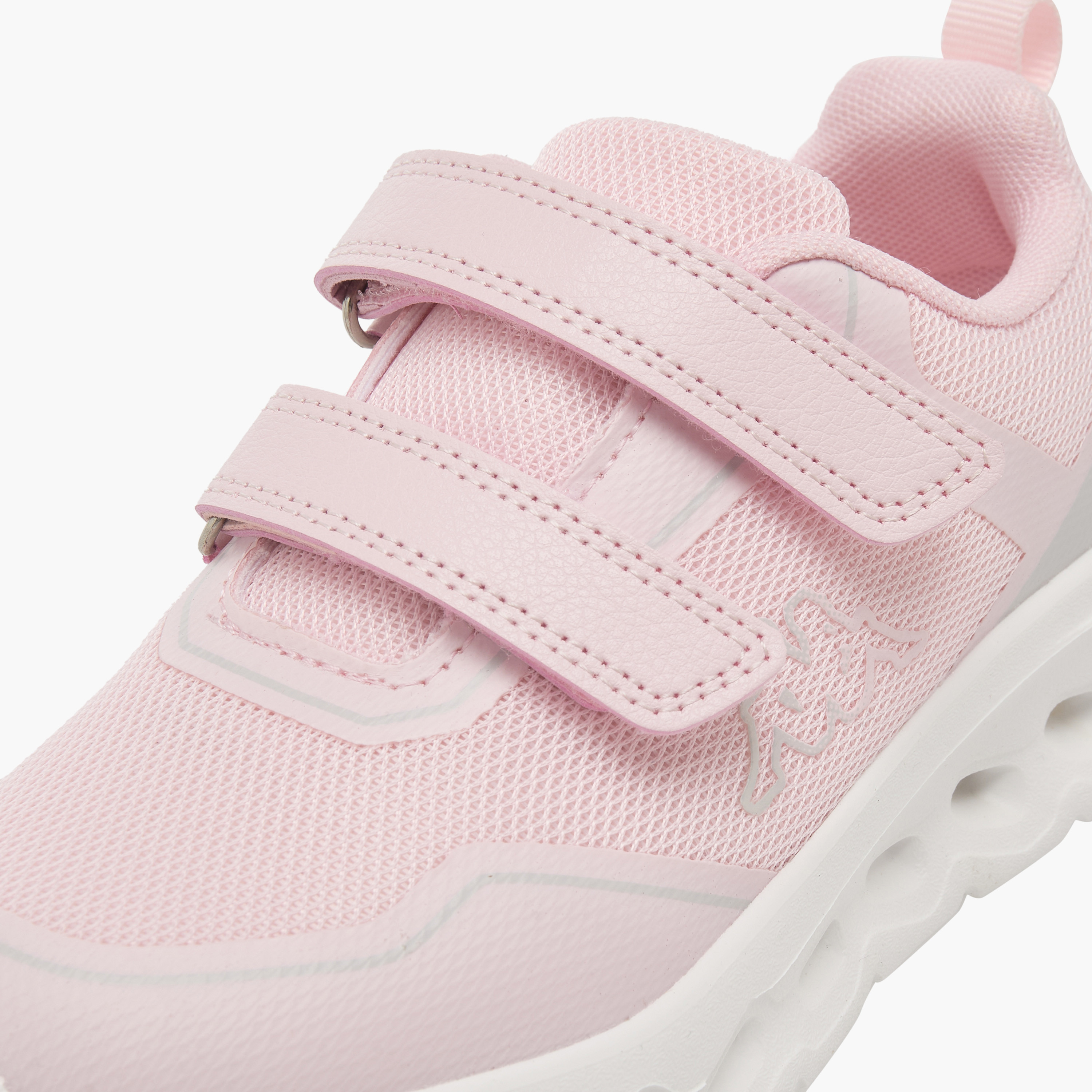 Kappa Girls Logo Print Hook & Loop Sports Shoes-girls-shoes-sneakers-image-4