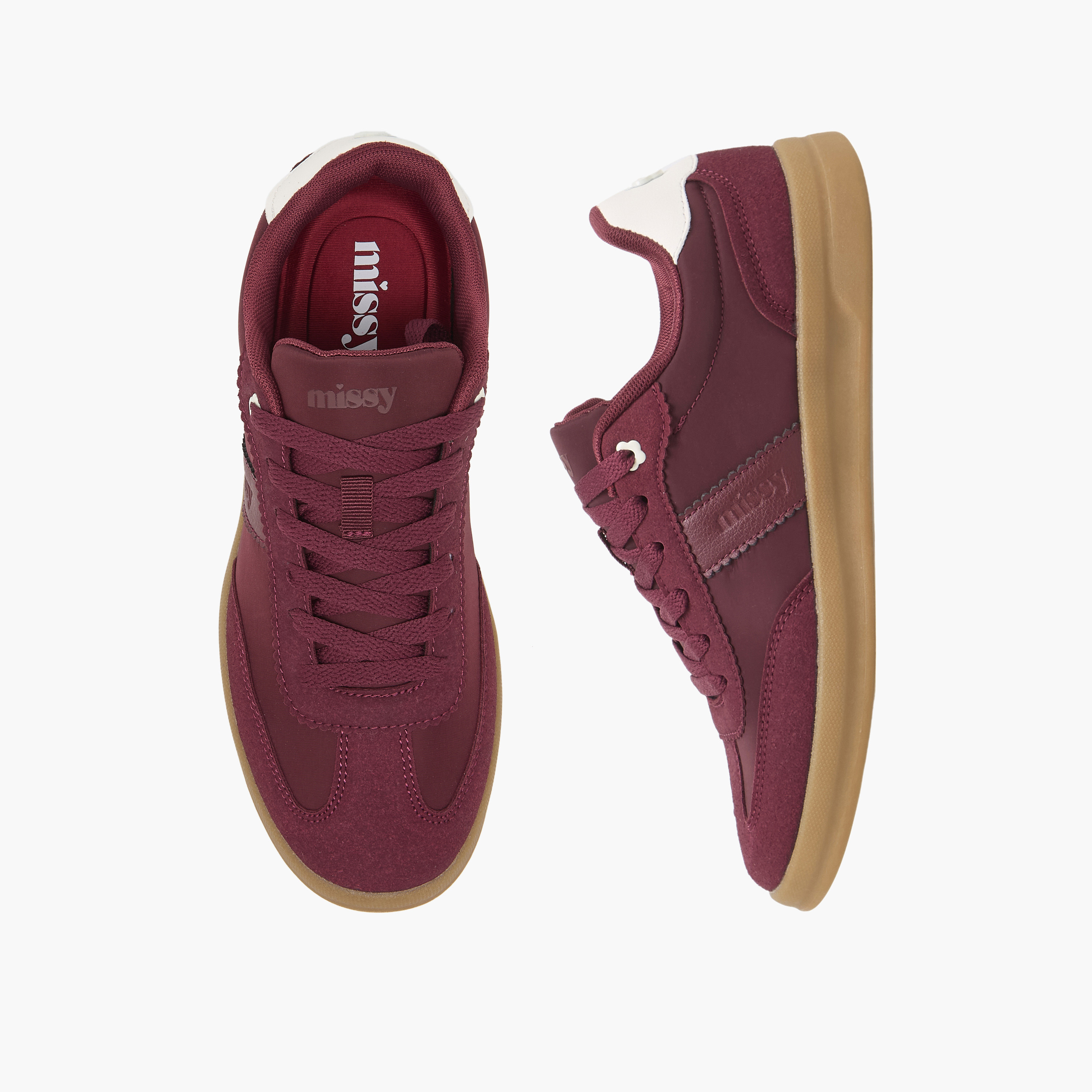 حذاء سنيكرز طول الكاحل برباط للنساء من ميسي-women-shoes-sneakers-image-1