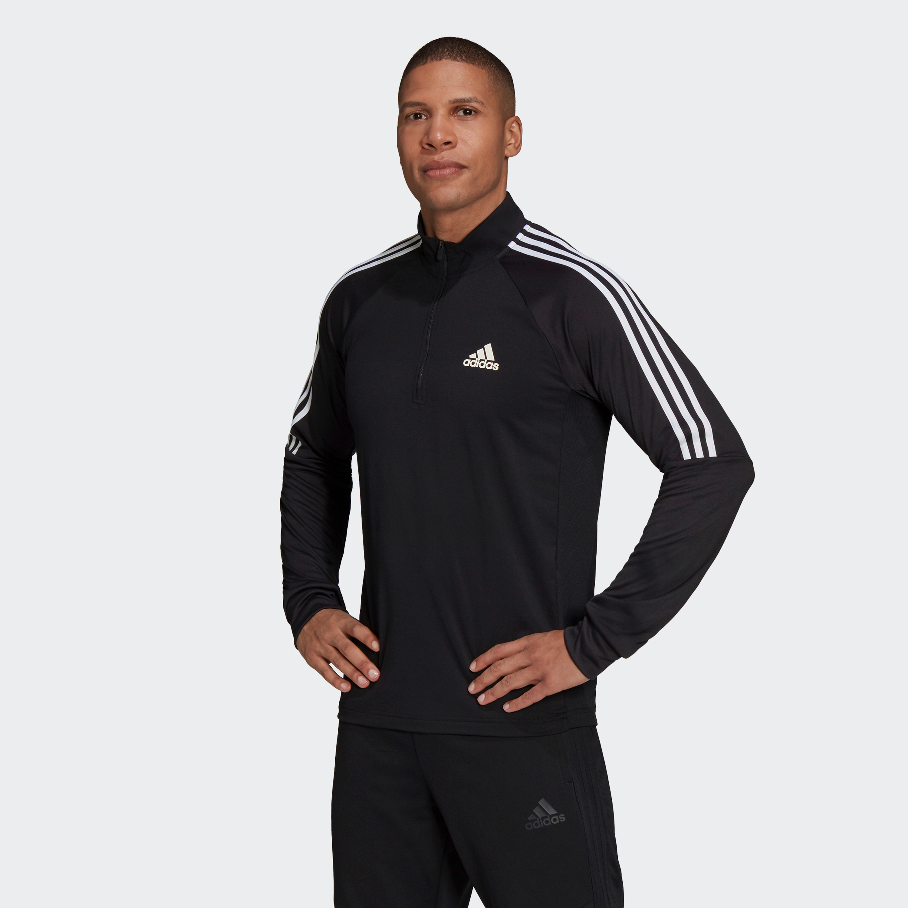 Adidas M Sereno 1/4 Tt Men 3 Stripes Track Jacket-men-clothing-jacketsandblazers-jackets-image-1