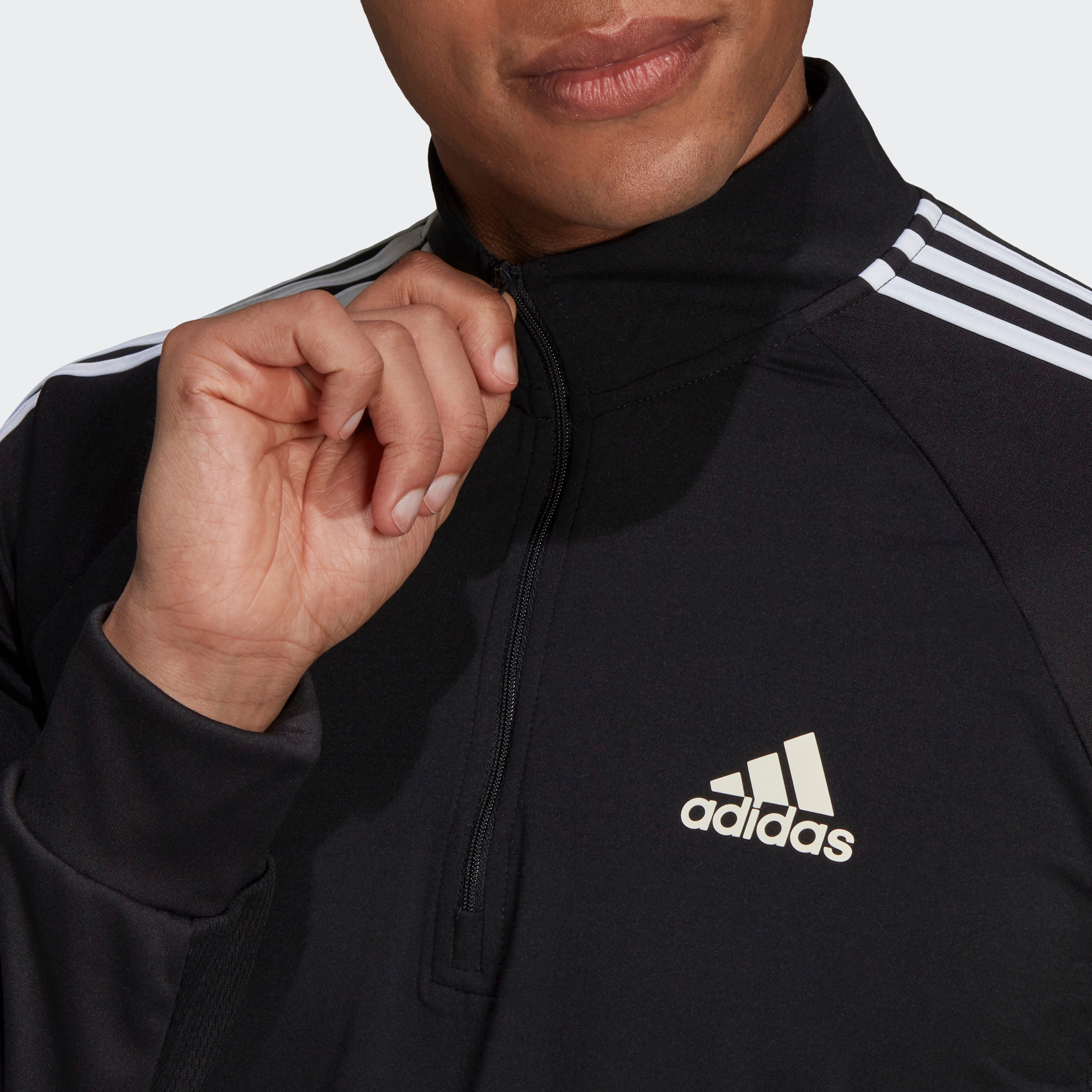 Adidas M Sereno 1/4 Tt Men 3 Stripes Track Jacket-men-clothing-jacketsandblazers-jackets-image-4