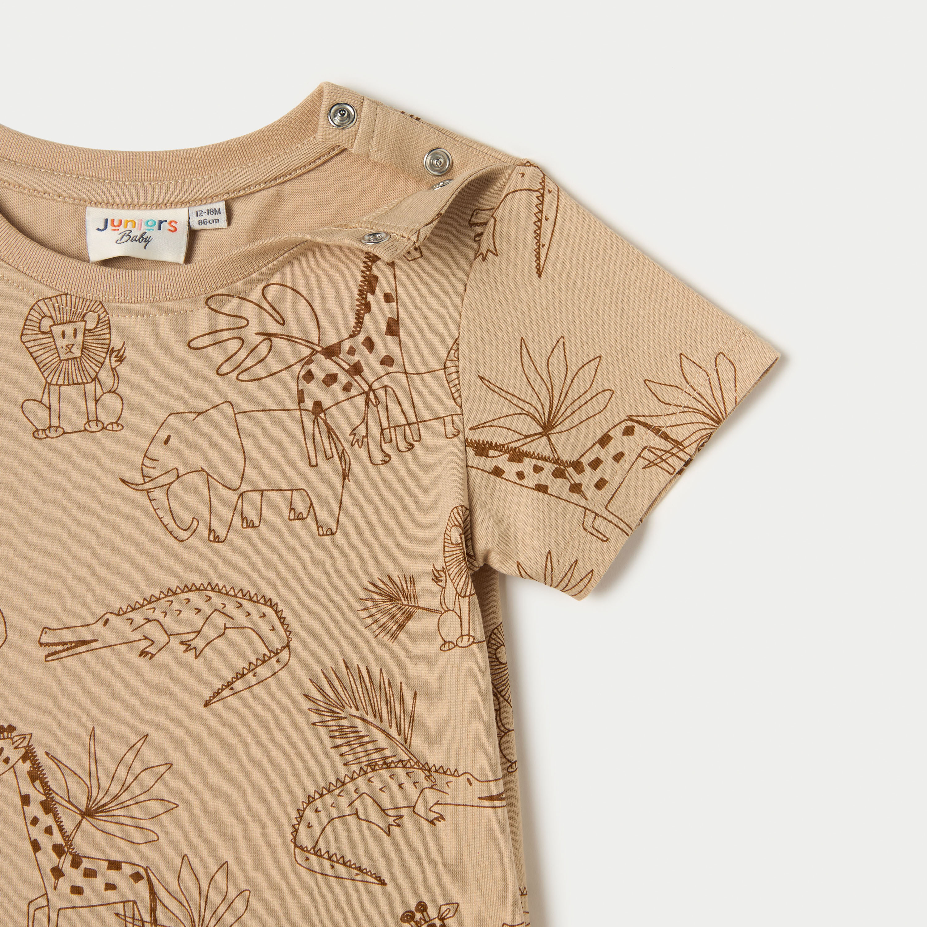 Juniors All-Over Animal Print Short Sleeves T-shirt with Crew Neck-baby-boys-clothing-tshirtsandpolos-image-3