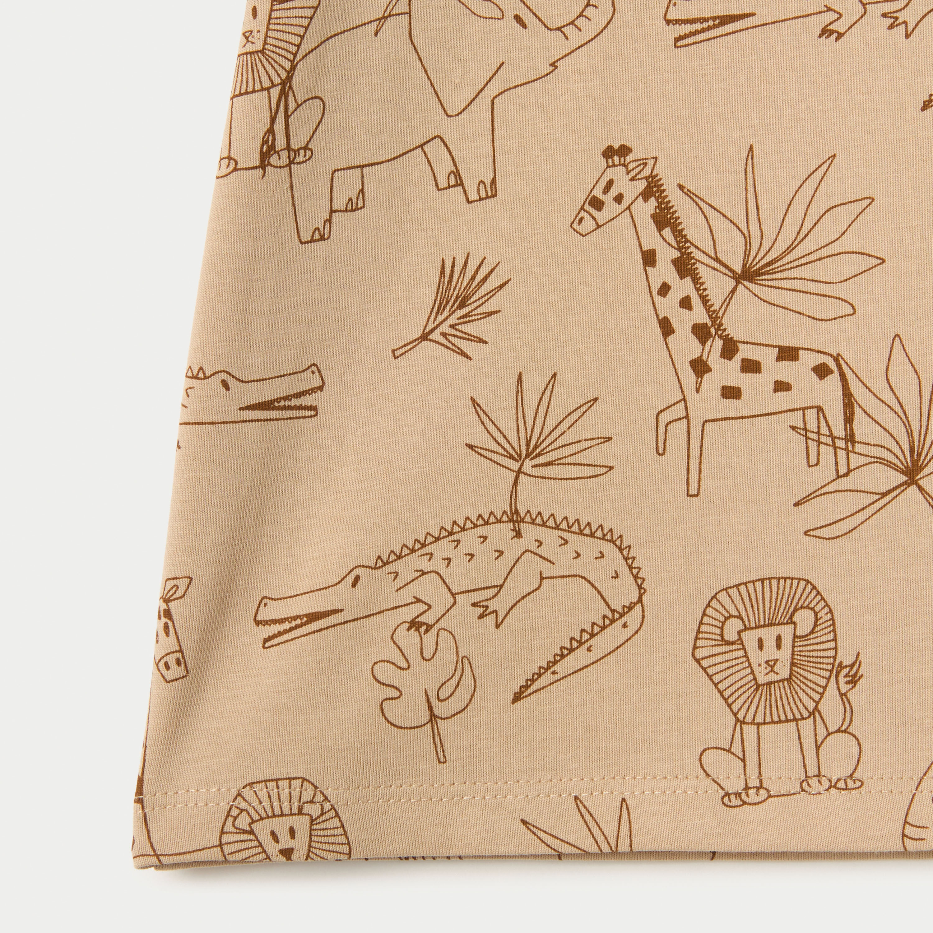 Juniors All-Over Animal Print Short Sleeves T-shirt with Crew Neck-baby-boys-clothing-tshirtsandpolos-image-4