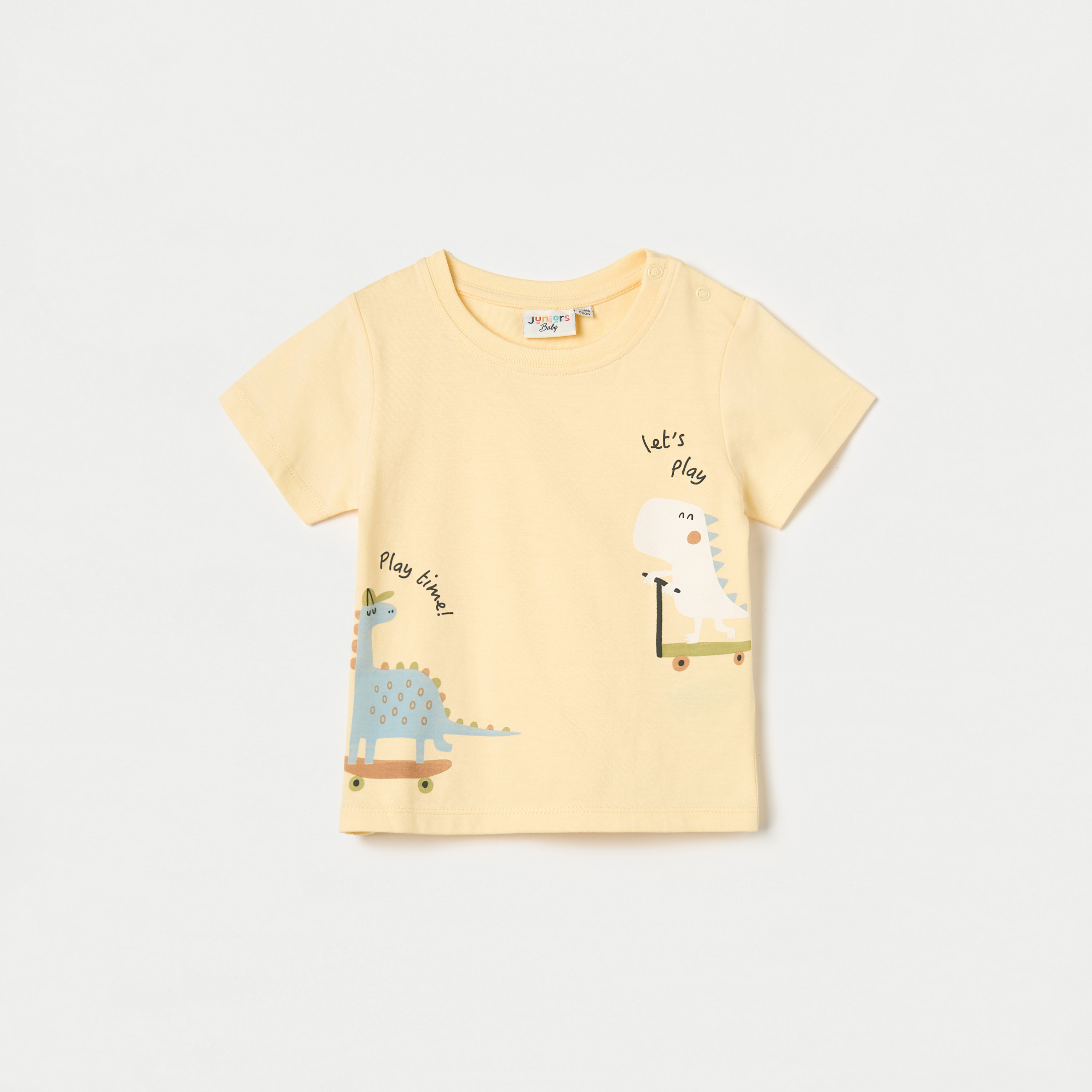 Juniors Graphic Print T-shirt with Short Sleeves-baby-boys-clothing-tshirtsandpolos-image-1