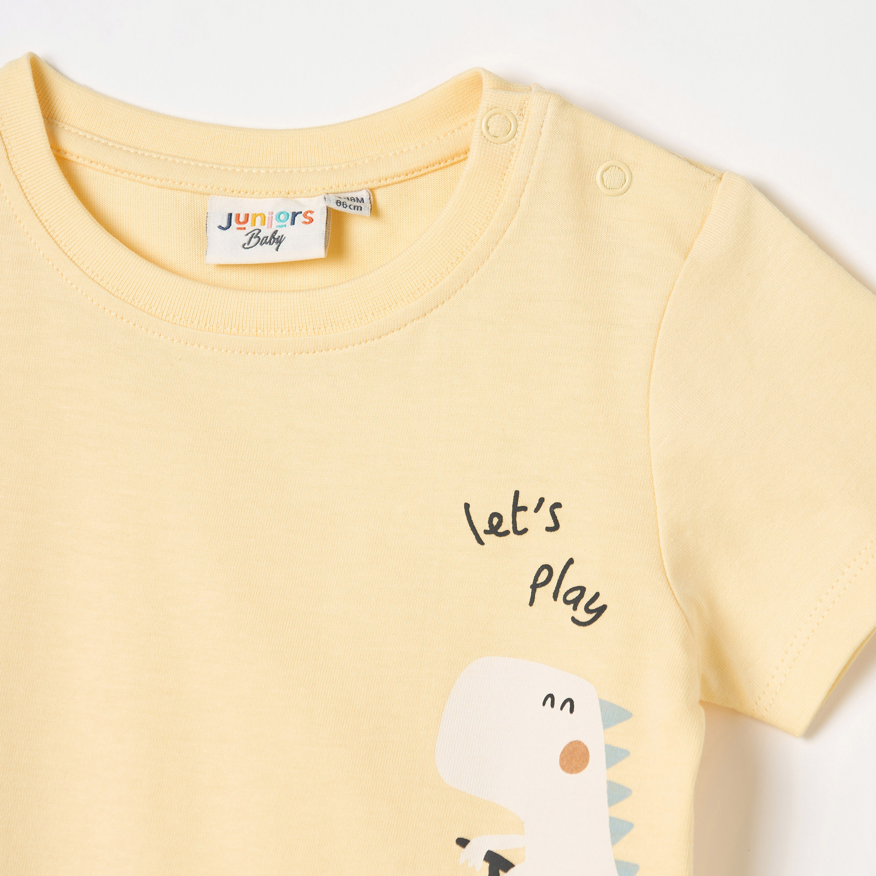 Juniors Graphic Print T-shirt with Short Sleeves-baby-boys-clothing-tshirtsandpolos-image-3