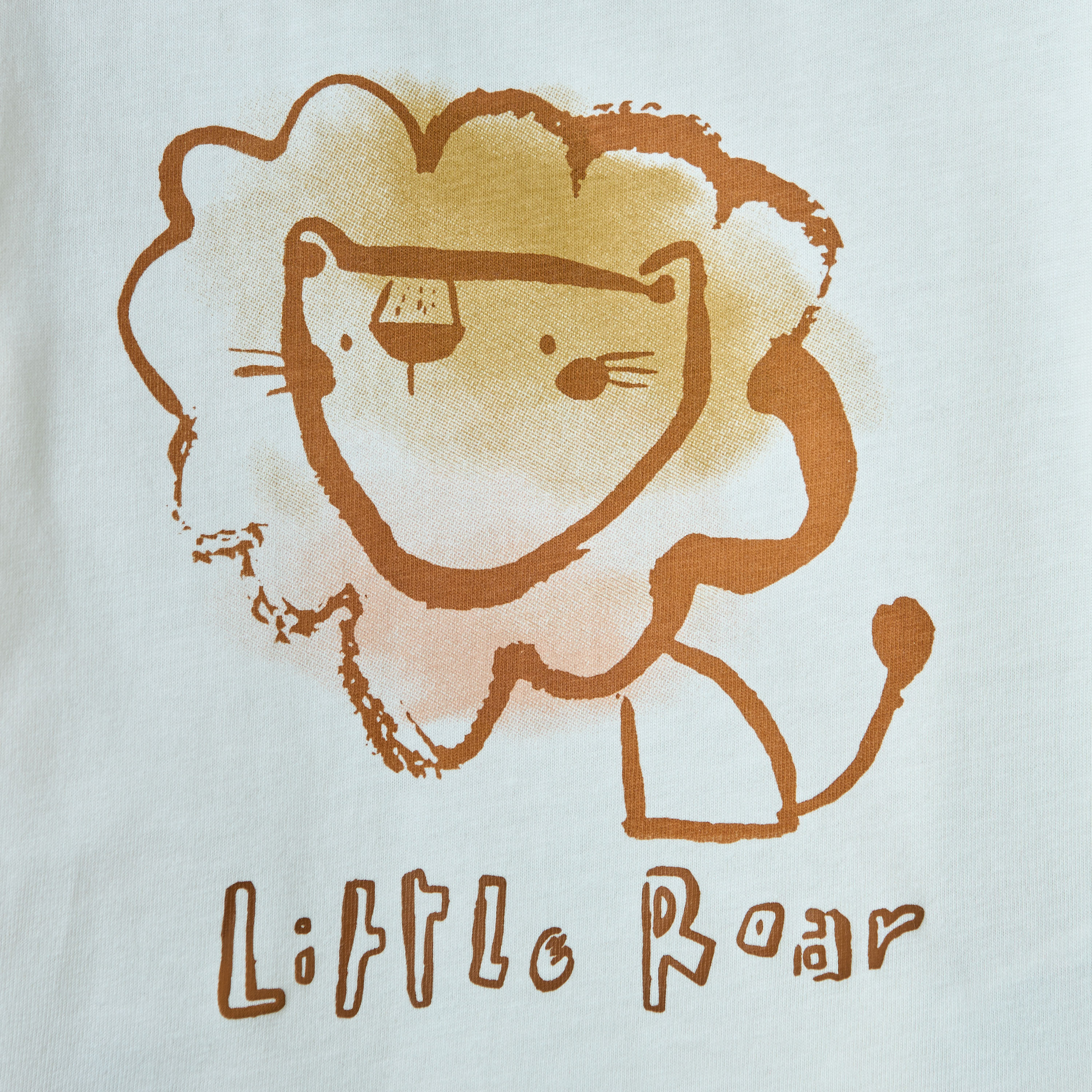 Juniors Lion Print T-shirt with Short Sleeves and Crew Neck-baby-boys-clothing-tshirtsandpolos-image-4