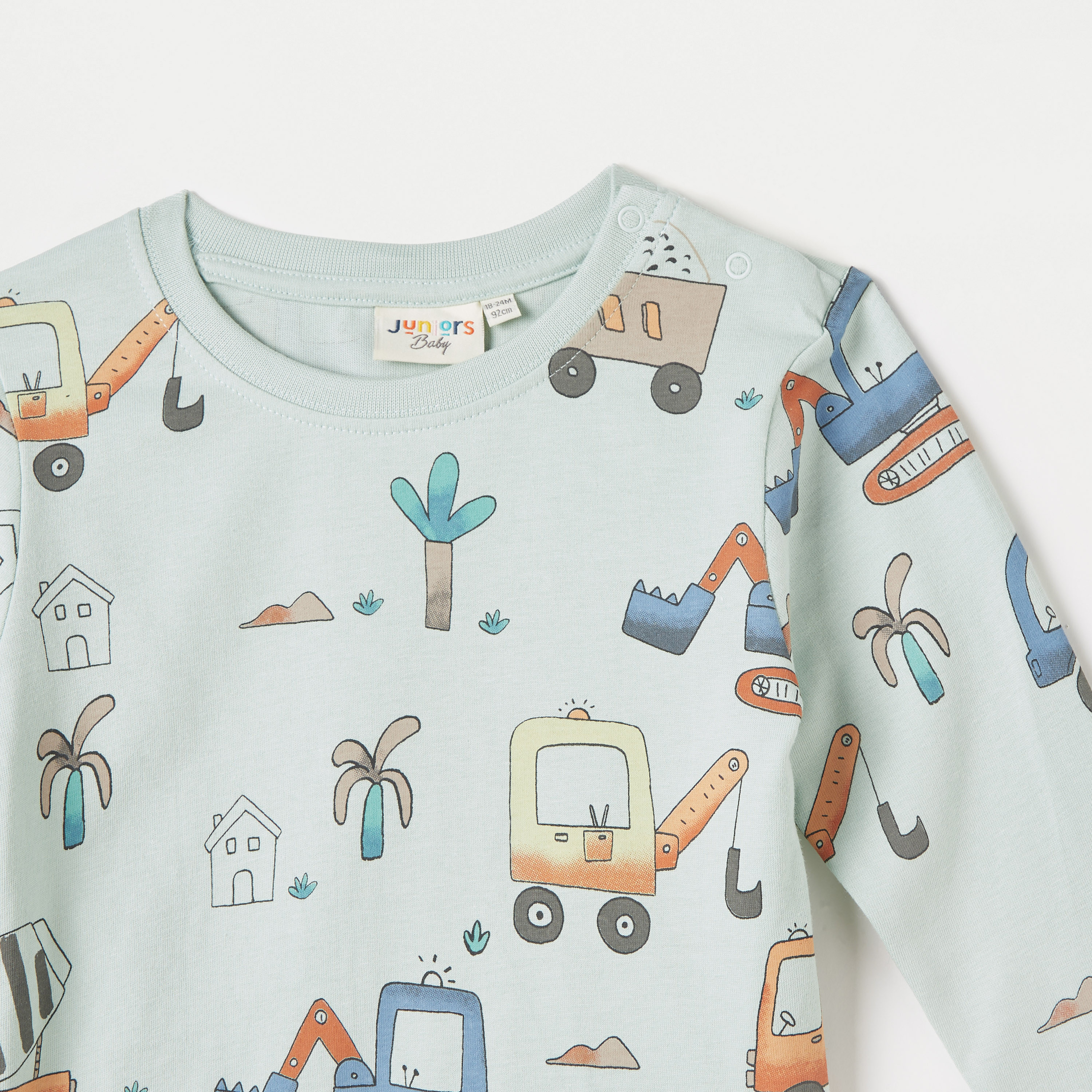 تيشيرت بياقة ضيّقة وأكمام قصيرة وطبعات من جونيورز-baby-boys-clothing-tshirtsandpolos-image-3