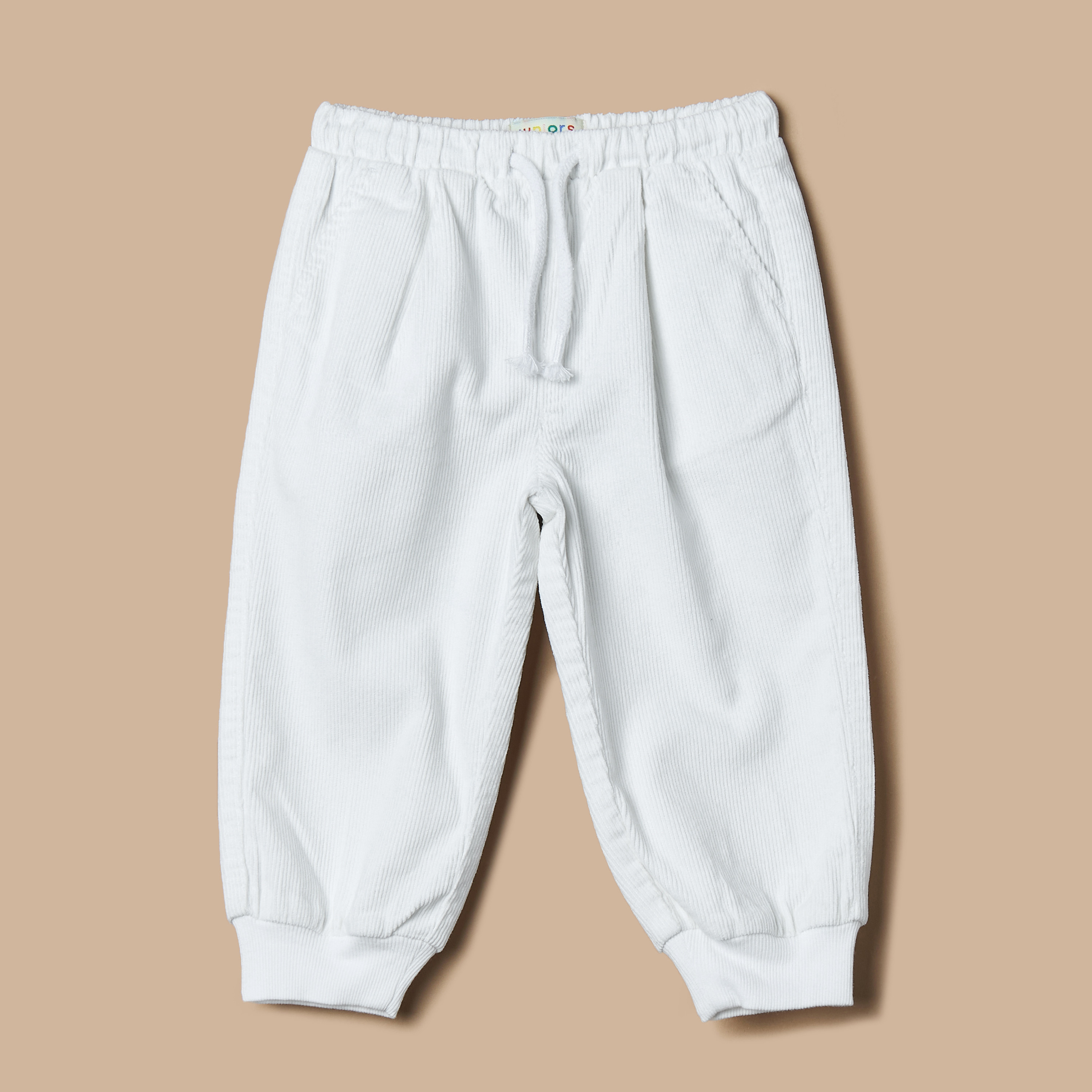 Juniors Ribbed Joggers with Drawstring Closure and Pockets-baby-boys-clothing-bottoms-trousers-image-1