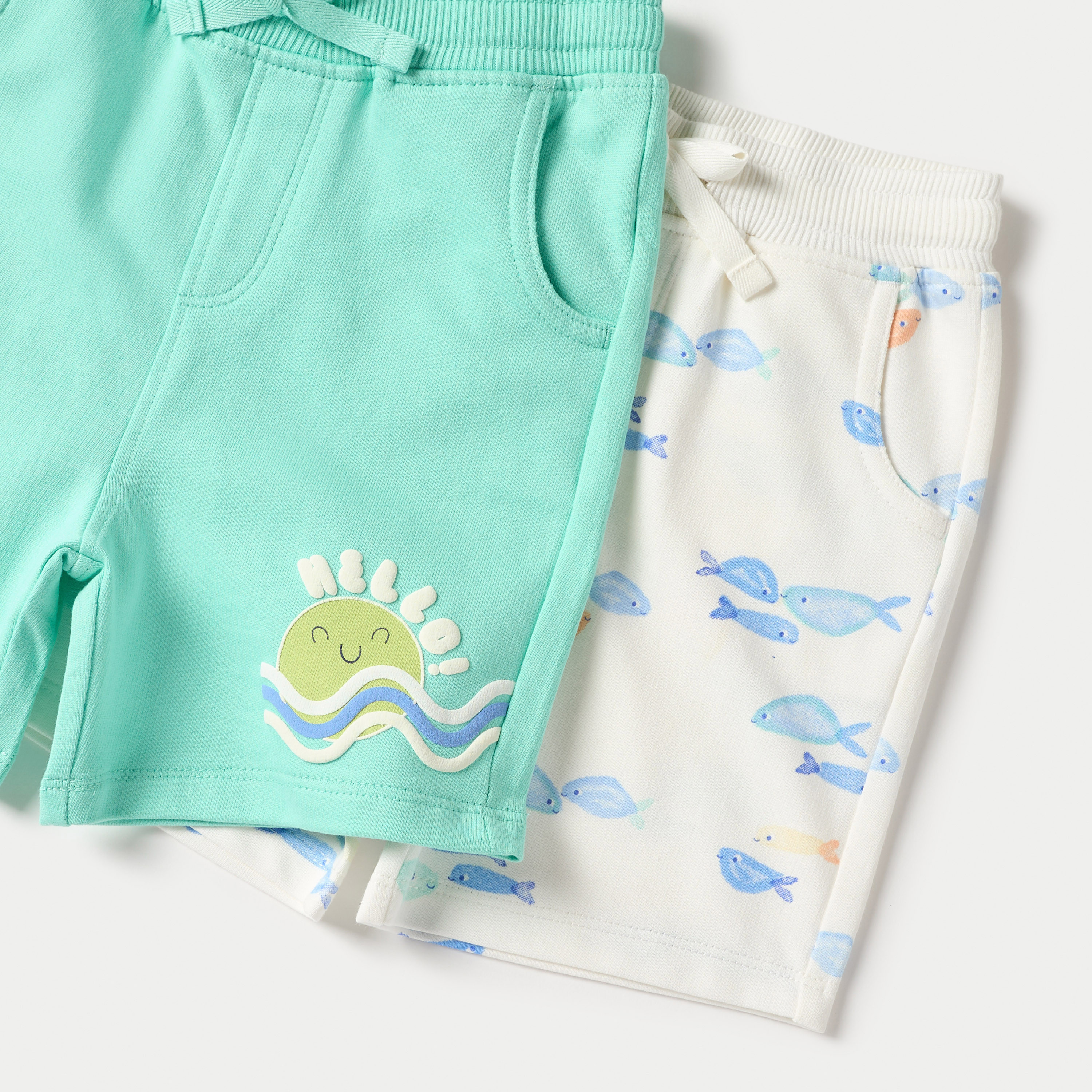 شورتات بطبعات ورباط إغلاق من جونيورز - طقم من قطعتين-baby-boys-clothing-multipacks-image-5