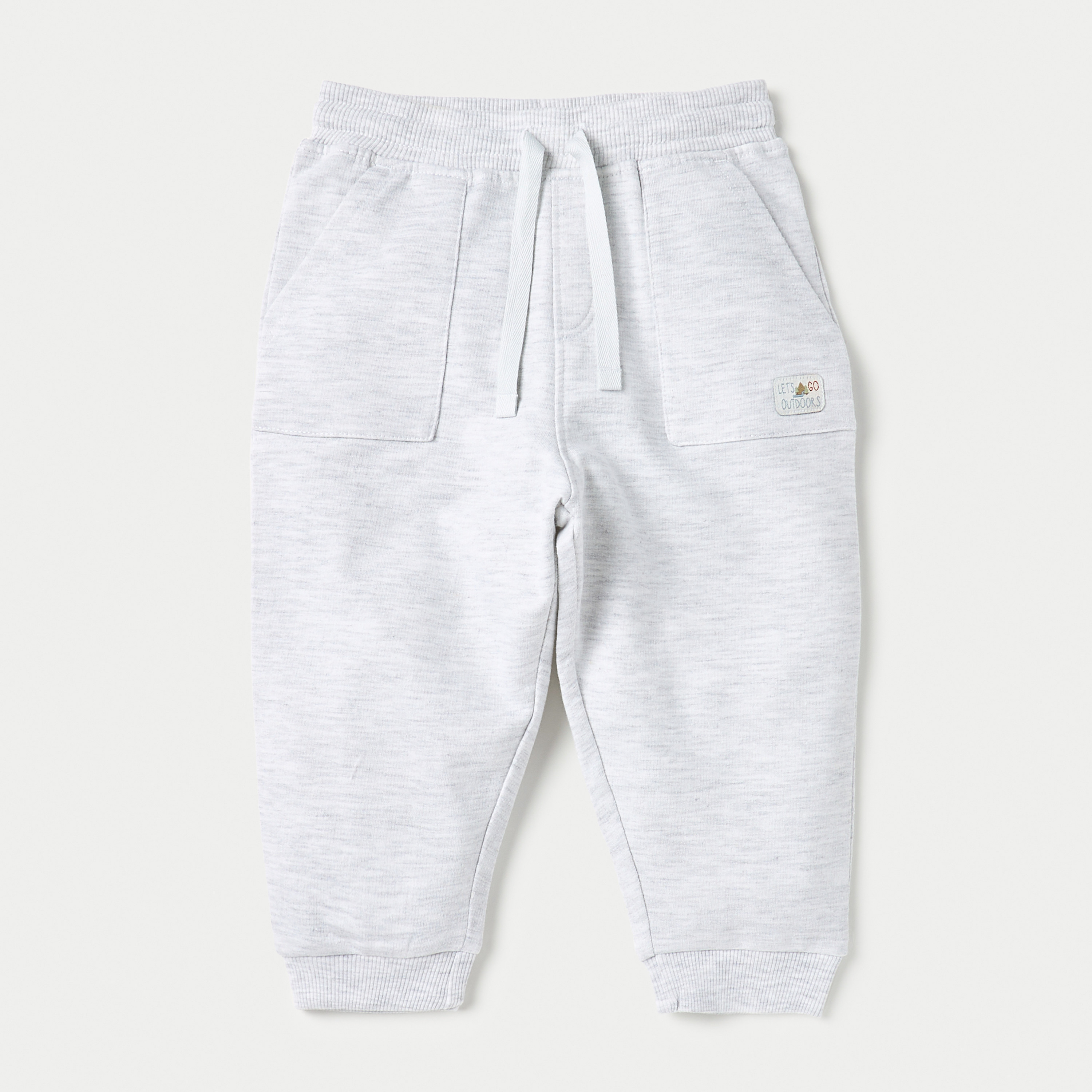 Juniors Applique Detail Joggers with Drawstring Closure - Set of 2-baby-boys-clothing-bottoms-joggersandtrackpants-image-3