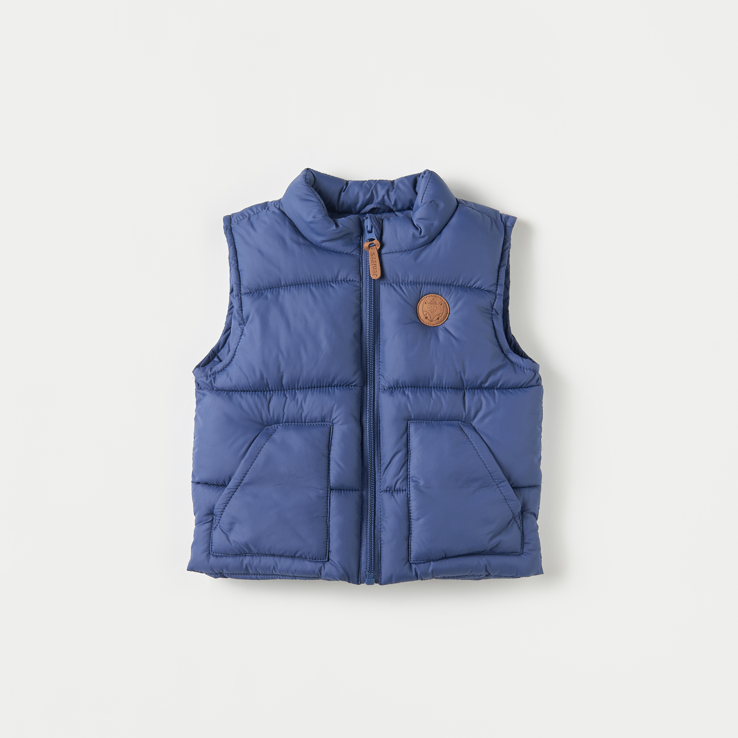 Buy Baby Boys Juniors Solid Gilet with Zip Closure and Pockets Online Centrepoint Bahrain