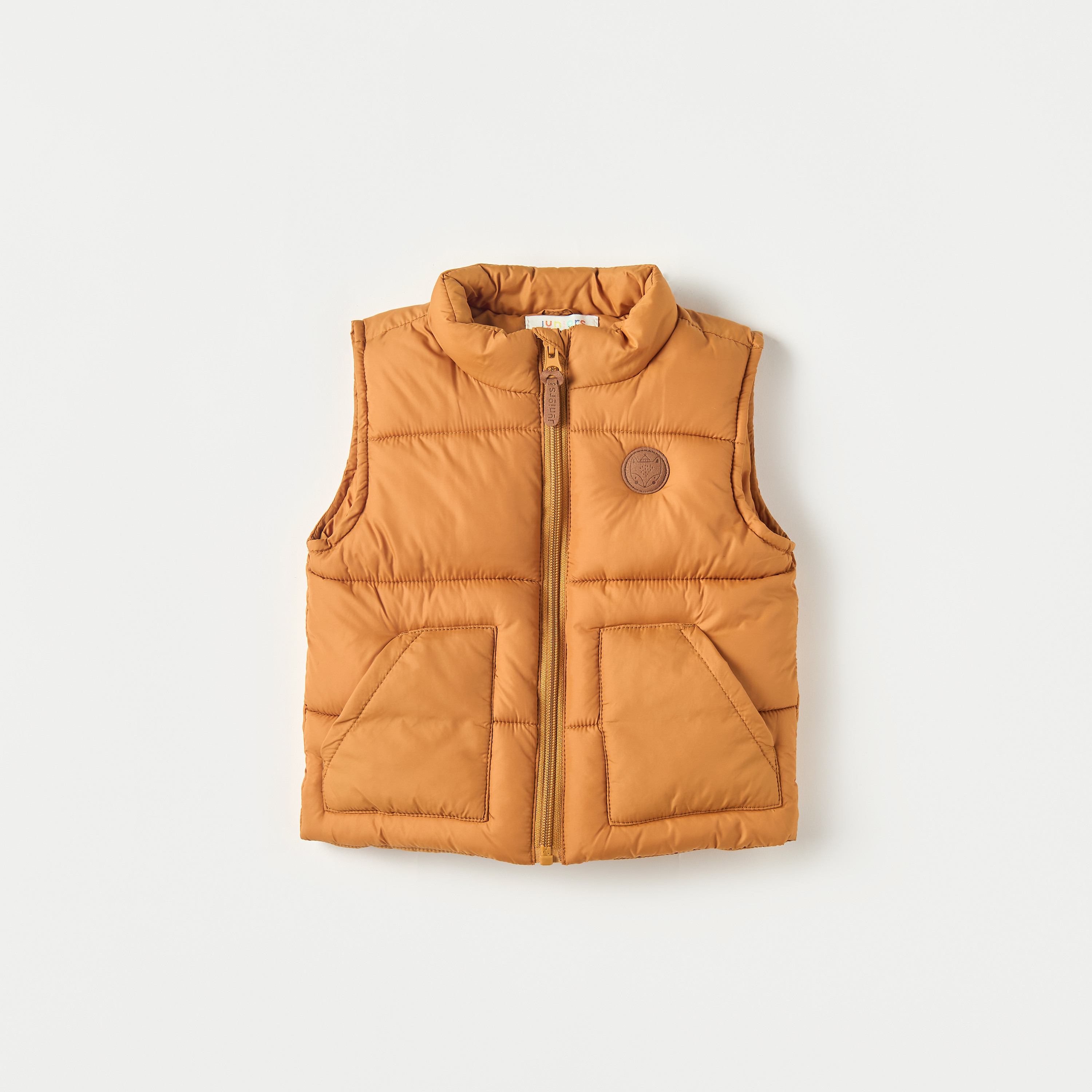 جيليه سادة بدون أكمام بسحاب إغلاق وجيوب من جونيورز-baby-boys-clothing-winterwear-jacketsandblazers-image-1