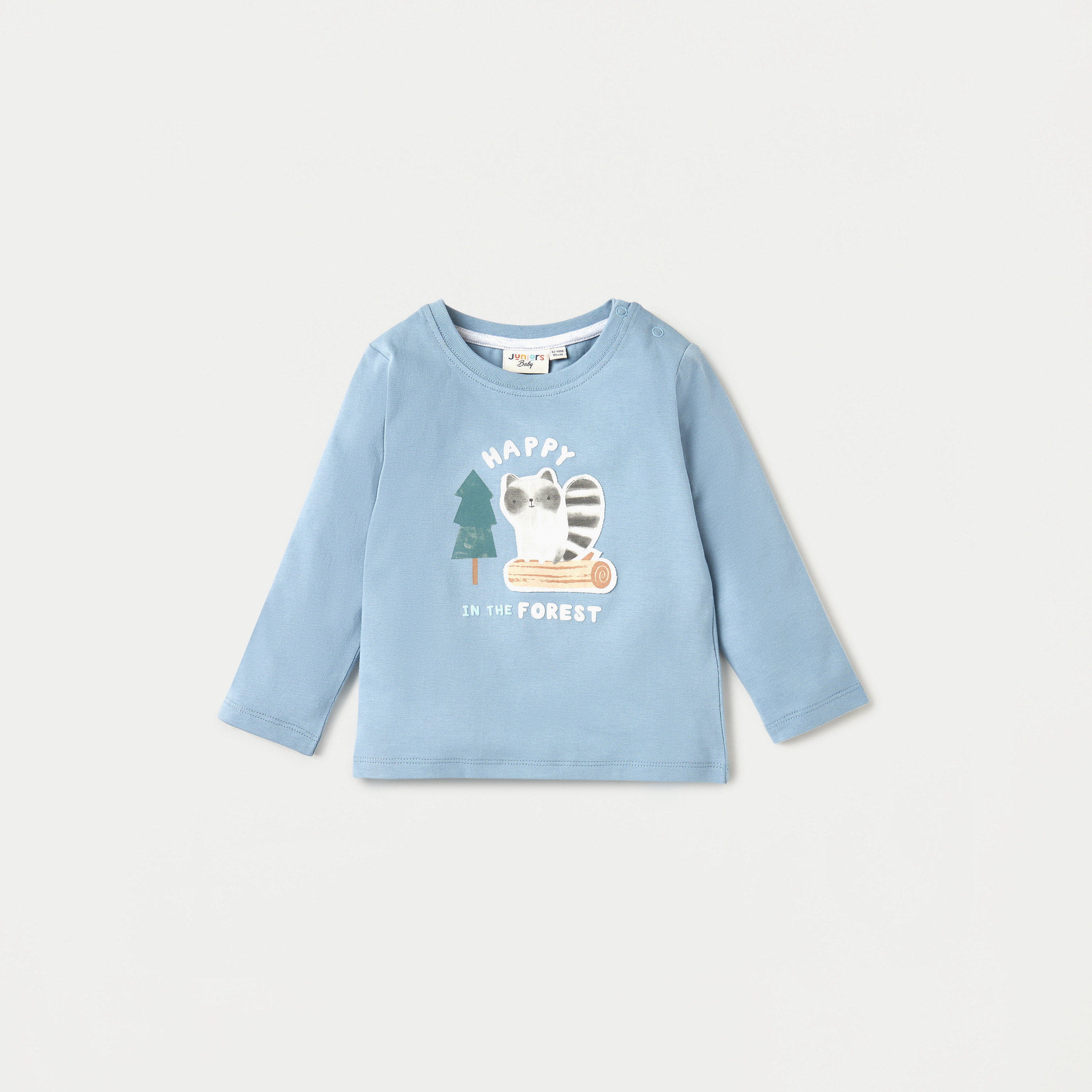 طقم بنطلون بيجاما وتيشيرت بطبعات حيوانات 3 قطع من جونيورز-baby-boys-clothing-setsandcoords-image-2