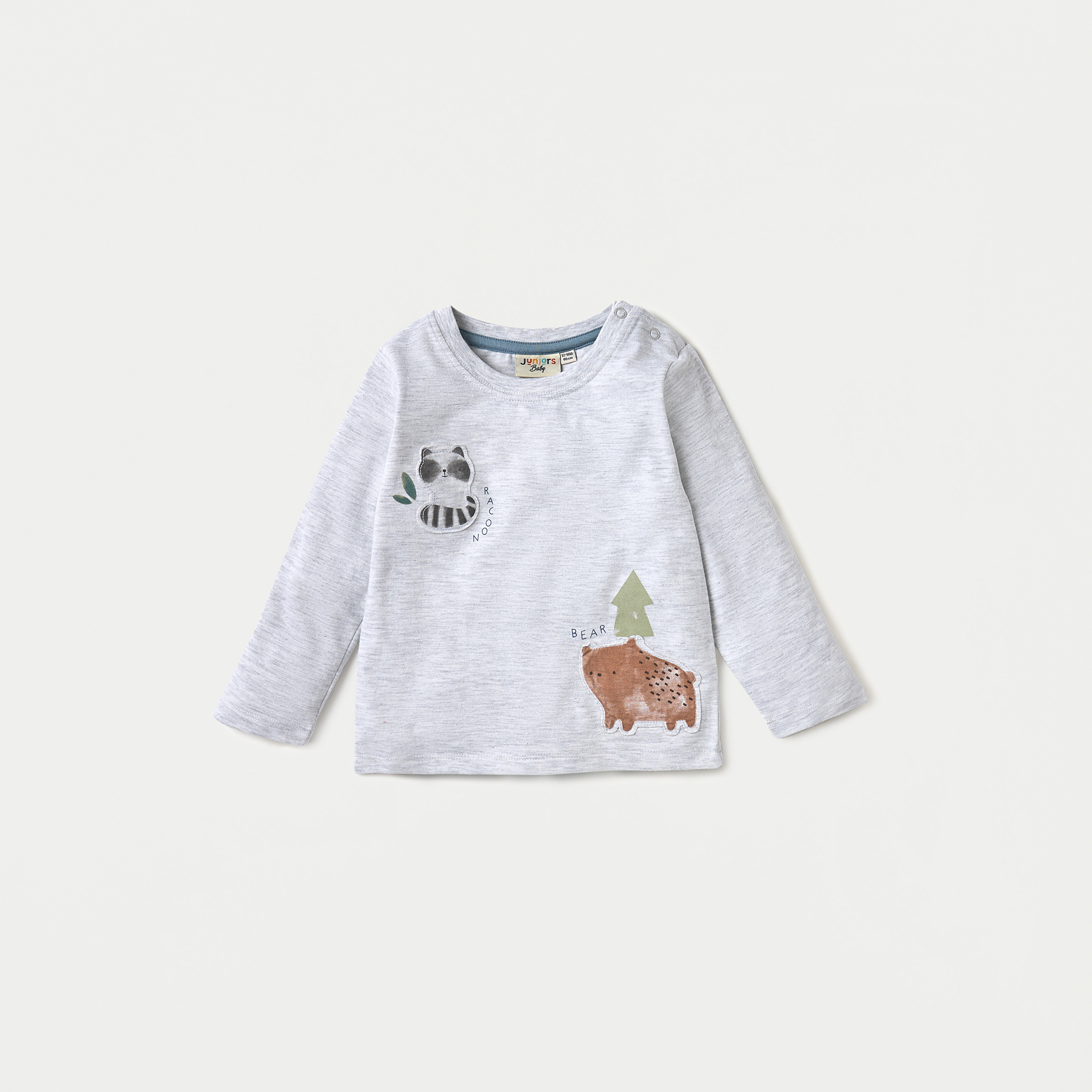 طقم بنطلون بيجاما وتيشيرت بطبعات حيوانات 3 قطع من جونيورز-baby-boys-clothing-setsandcoords-image-3