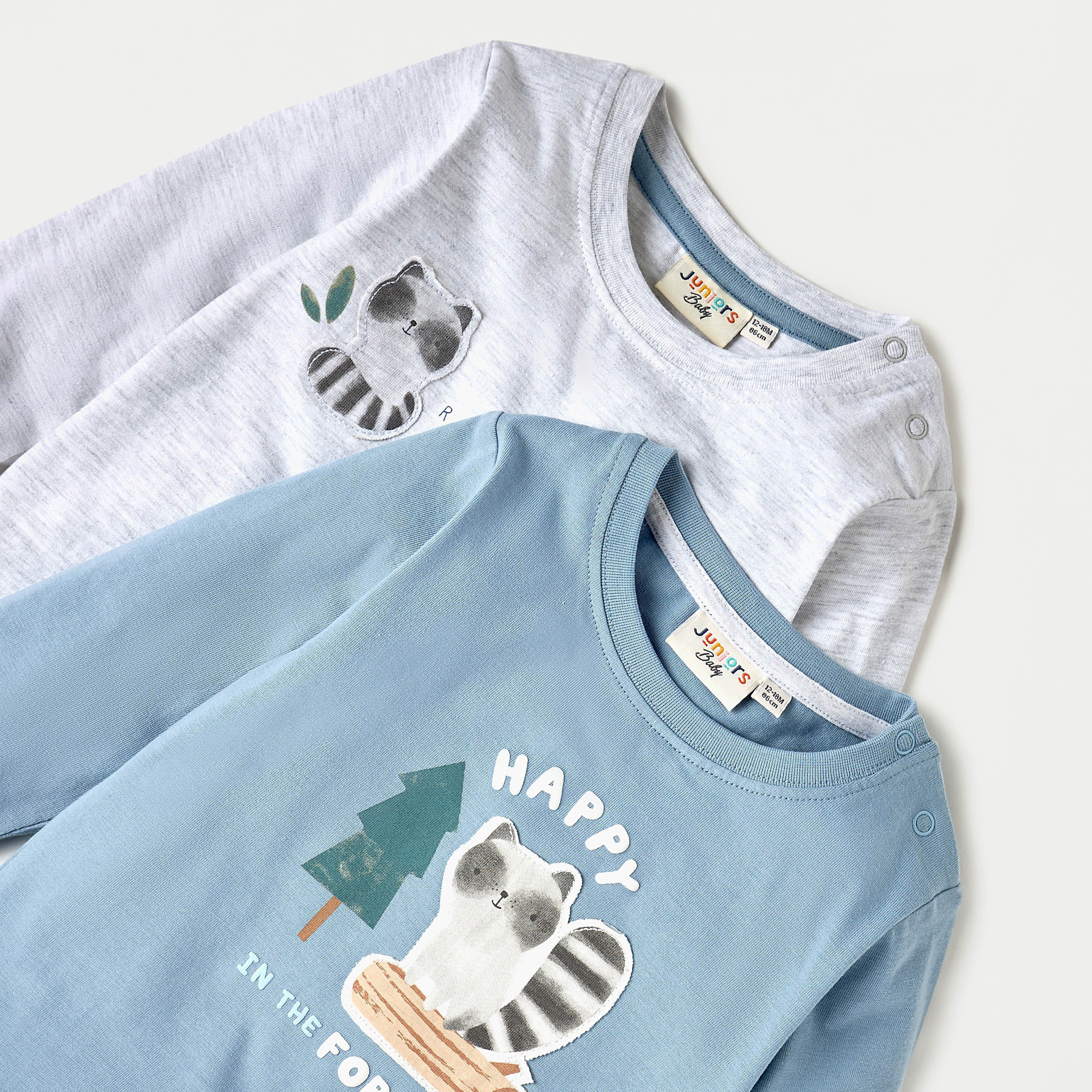 طقم بنطلون بيجاما وتيشيرت بطبعات حيوانات 3 قطع من جونيورز-baby-boys-clothing-setsandcoords-image-5