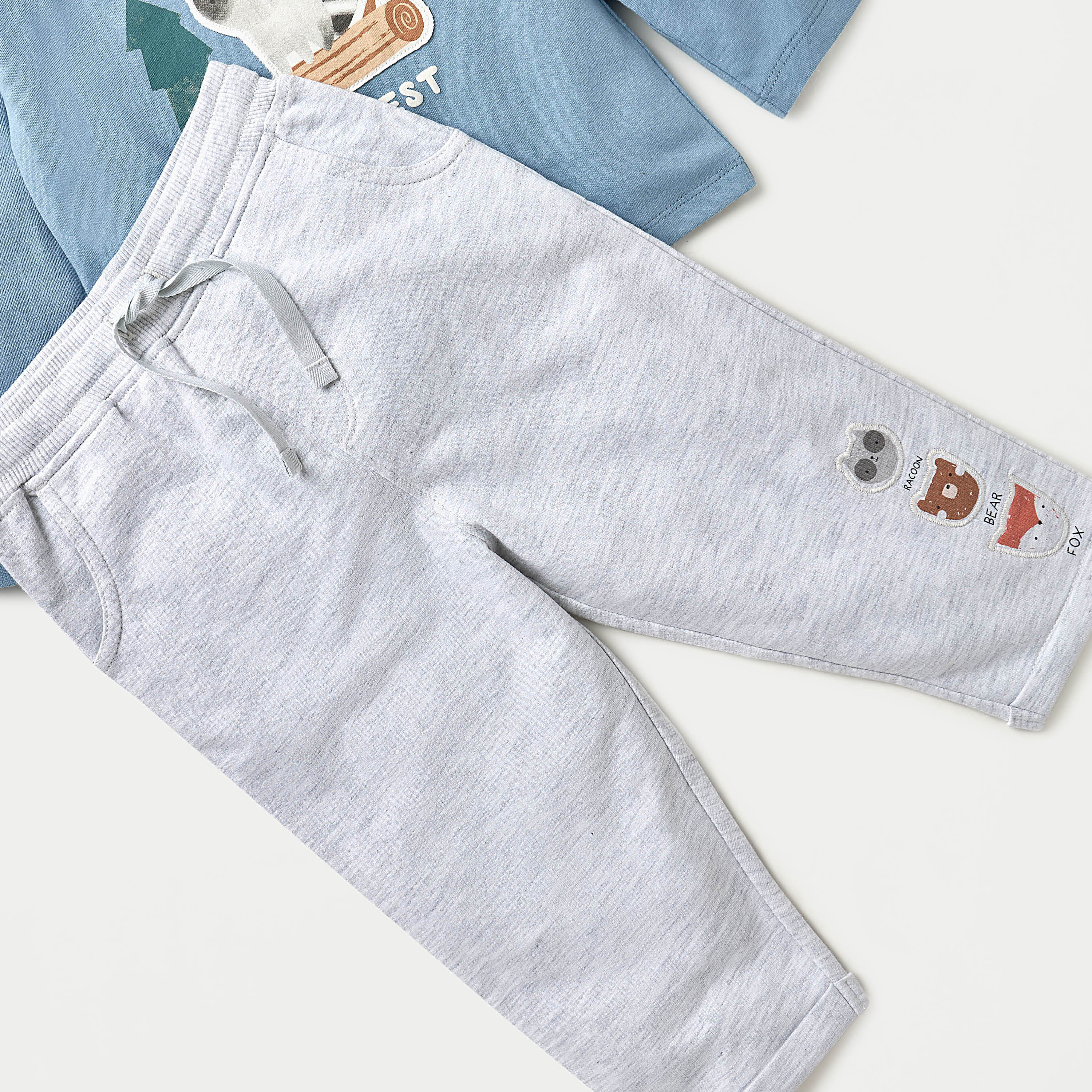 طقم بنطلون بيجاما وتيشيرت بطبعات حيوانات 3 قطع من جونيورز-baby-boys-clothing-setsandcoords-image-6