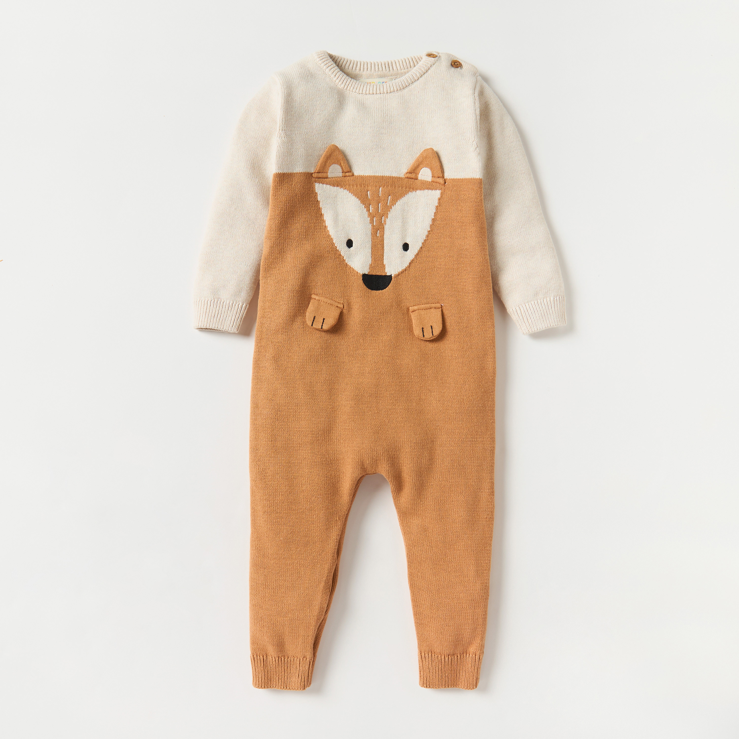 أفرول بزخارف وأكمام طويلة من جونيورز-baby-boys-clothing-rompers-image-1