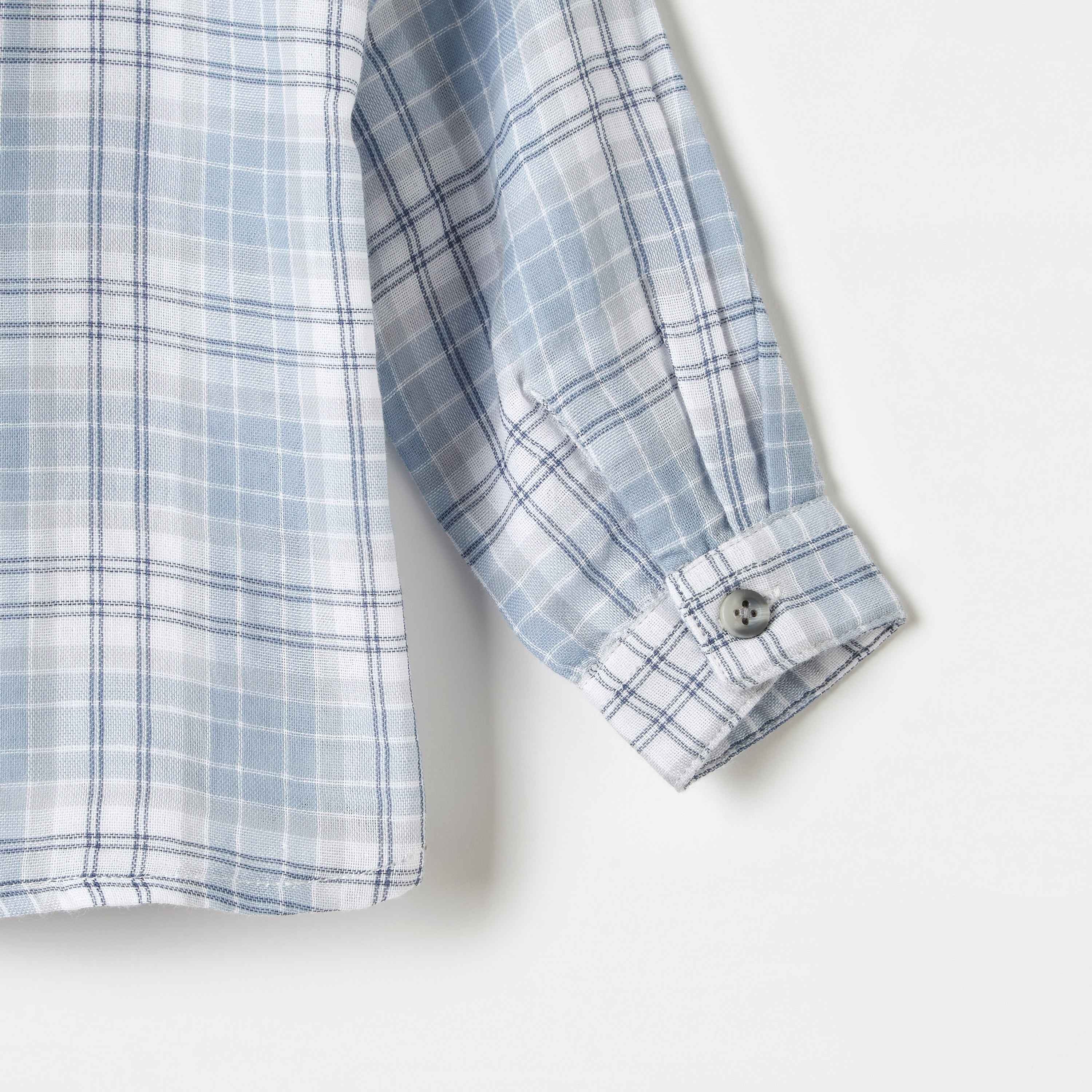 Juniors Checked Shirt with Long Sleeves and Pockets-baby-boys-clothing-shirts-image-5