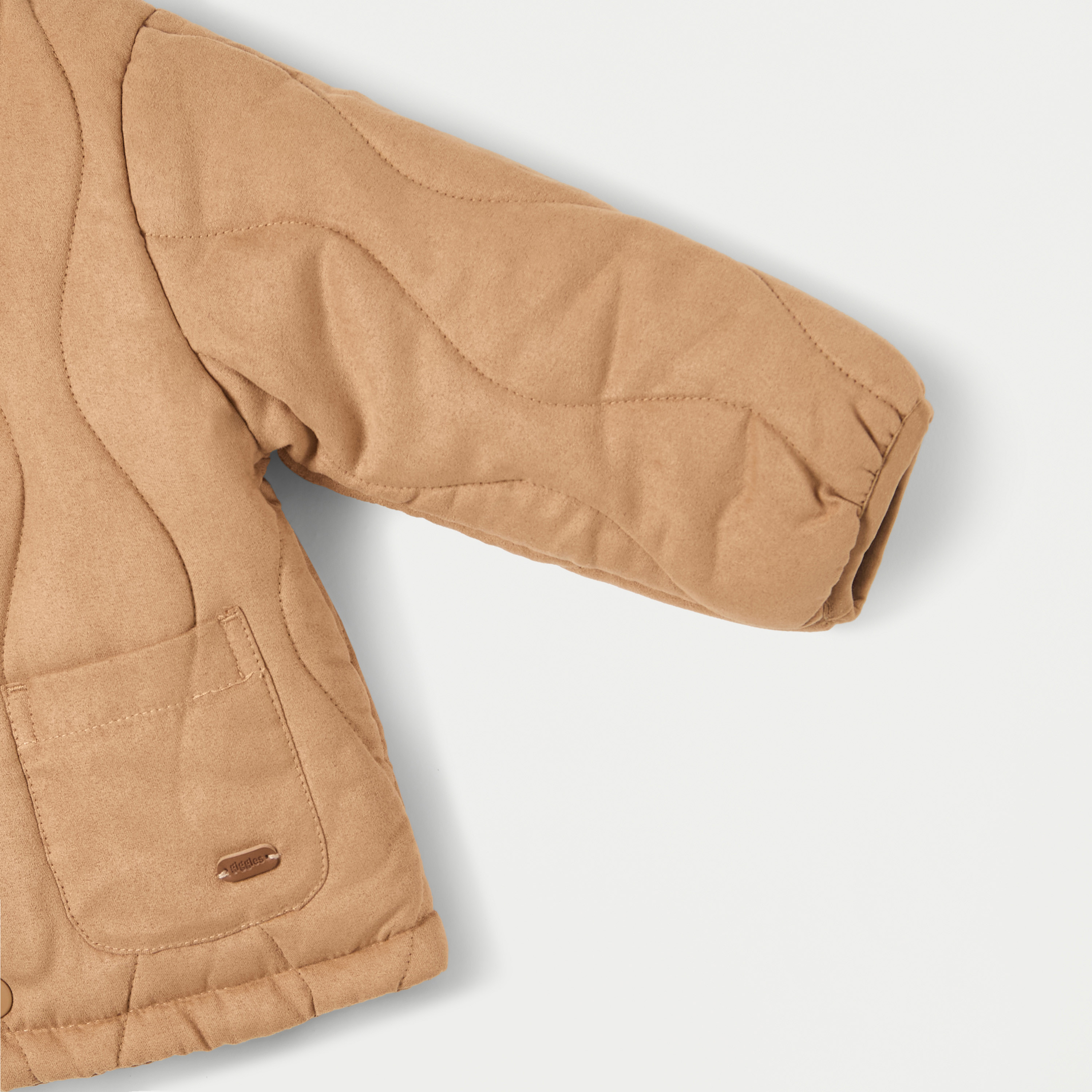 جاكيت مبطن بأكمام طويلة وأزرار إغلاق كبّاسة من جيجلز-baby-boys-clothing-winterwear-jacketsandblazers-image-4