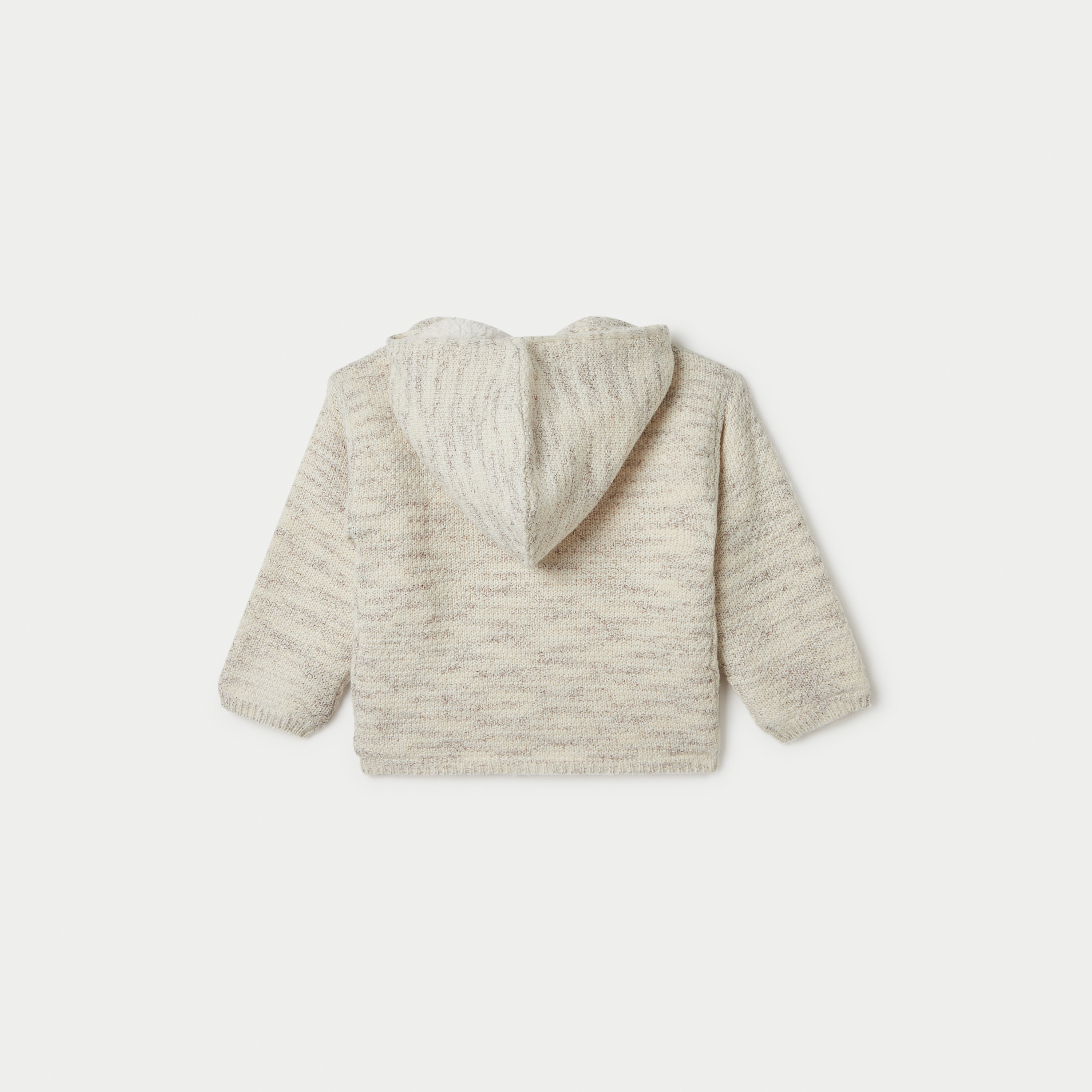 Textured Hooded Cardigan with Button Closure and Long Sleeves-baby-boys-clothing-jumpersandcardigans-image-4