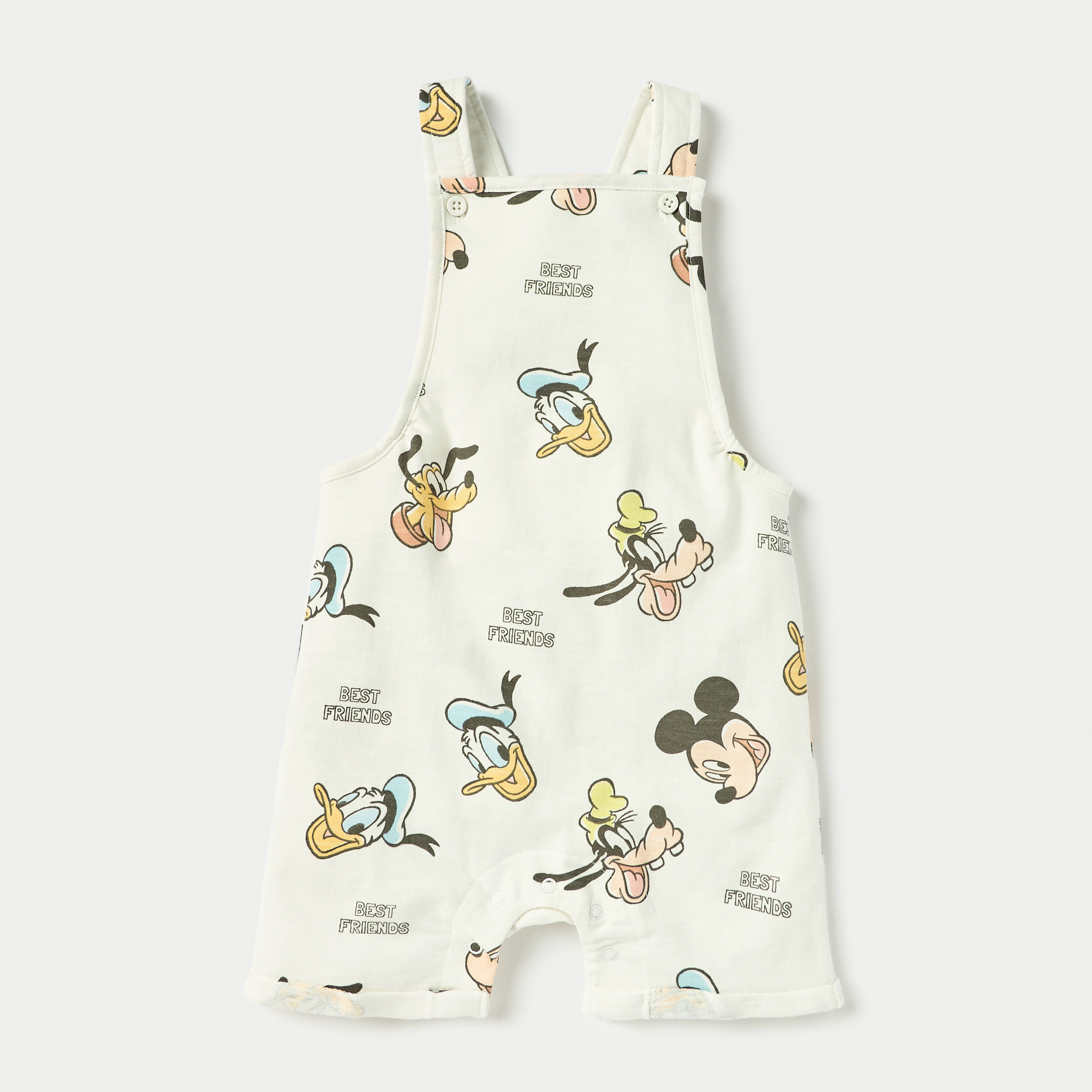 Disney All-Over Mickey Mouse and Friends Print Dungaree and T-shirt Set-baby-boys-clothing-setsandcoords-image-3