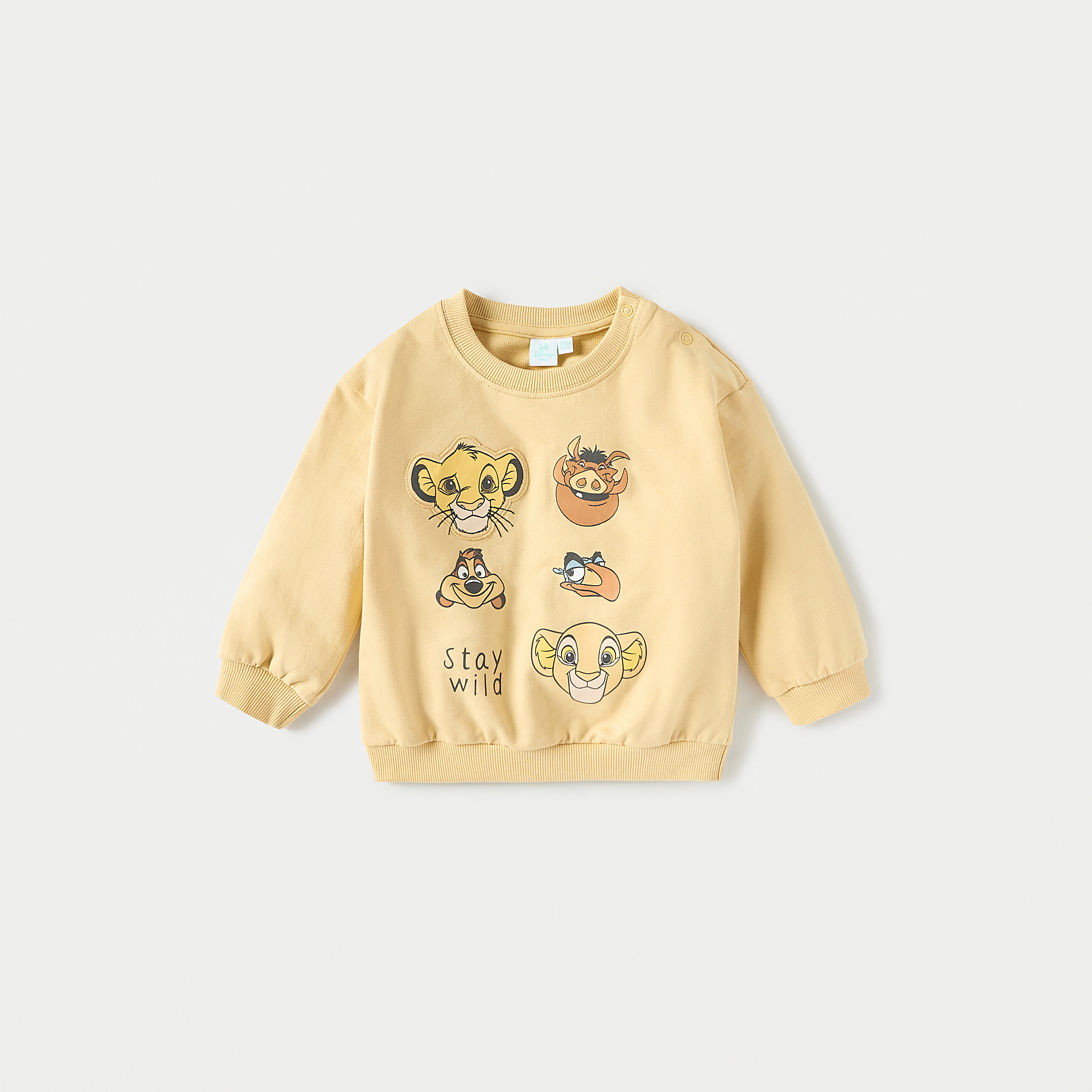 طقم سويت شيرت بأكمام طويلة وطبعات وبنطلون رياضي من ديزني-boys-clothing-setsandcoords-image-2