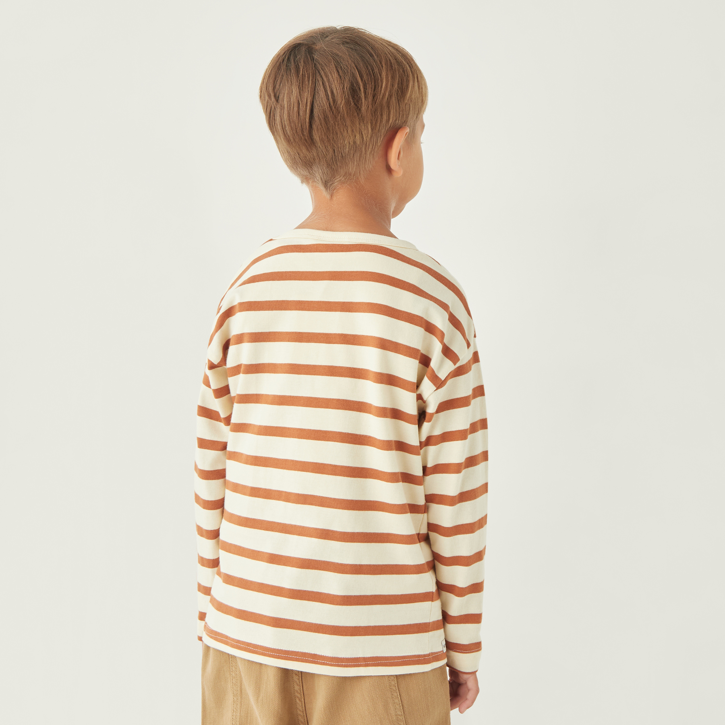 Juniors Striped Long Sleeves T-shirt with Chest Pocket-boys-clothing-tshirtsandpolos-image-3