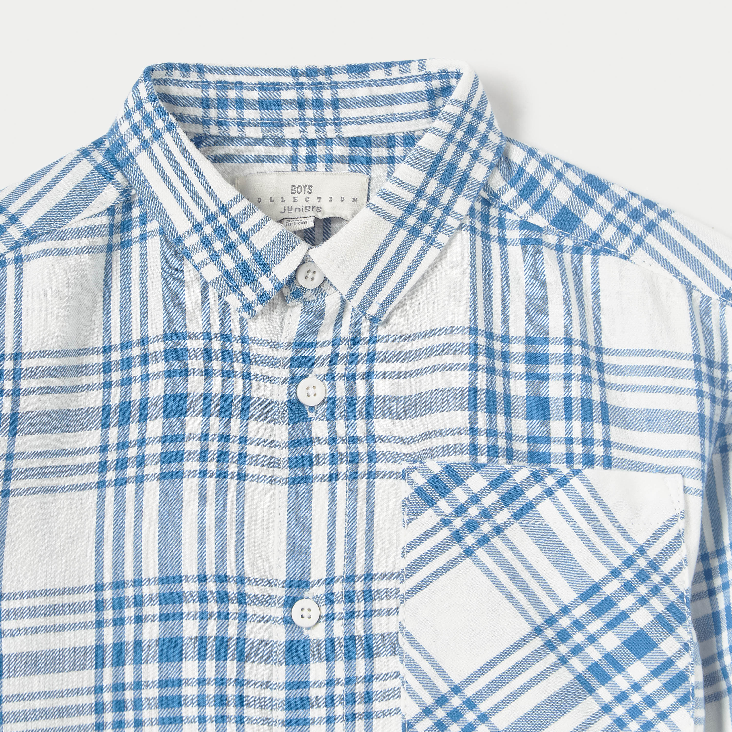 قميص مربعات بأكمام طويلة وجيب من جونيورز-boys-clothing-shirts-image-3