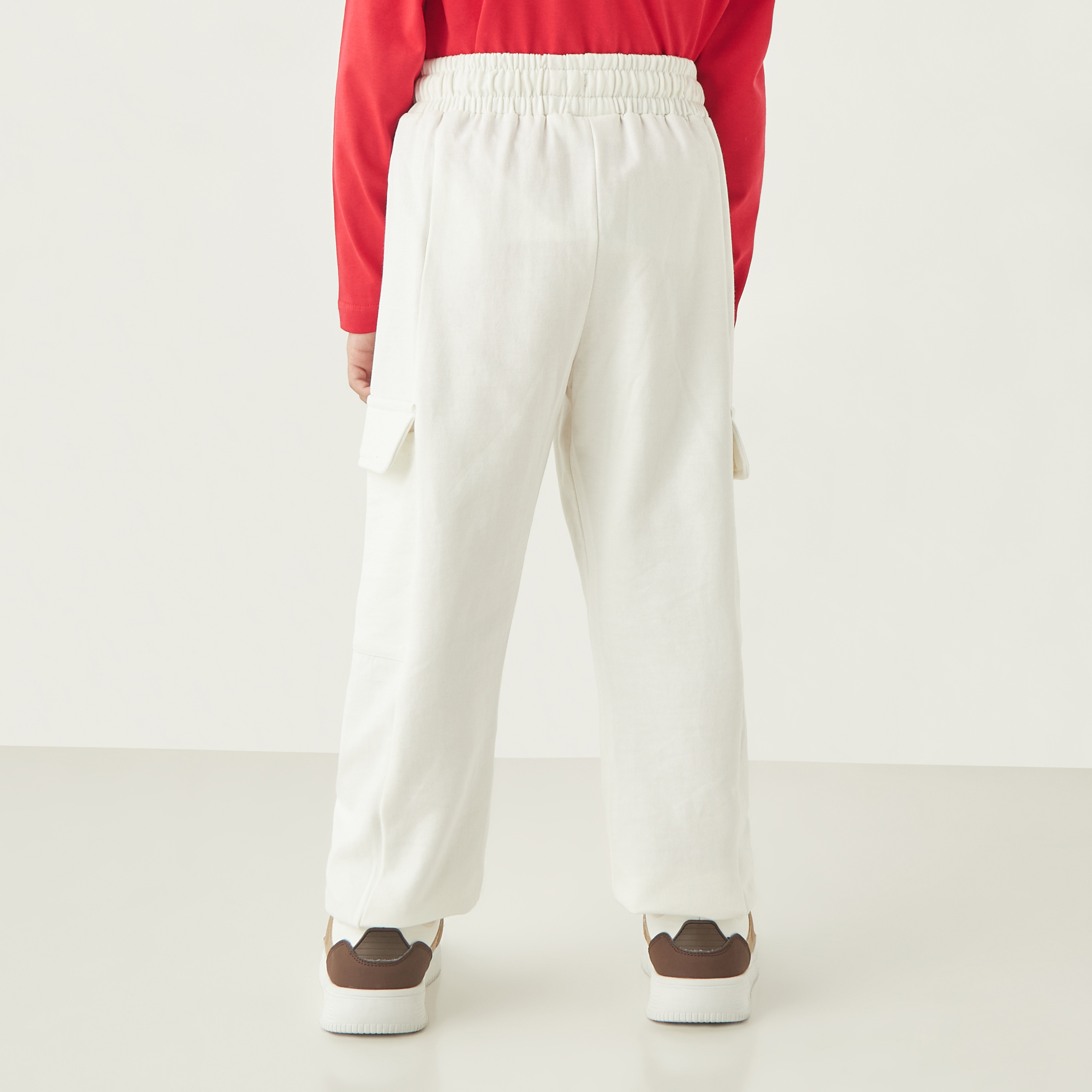 Juniors Slogan Applique Joggers with Drawstring Closure-boys-clothing-bottoms-joggersandtrackpants-image-3