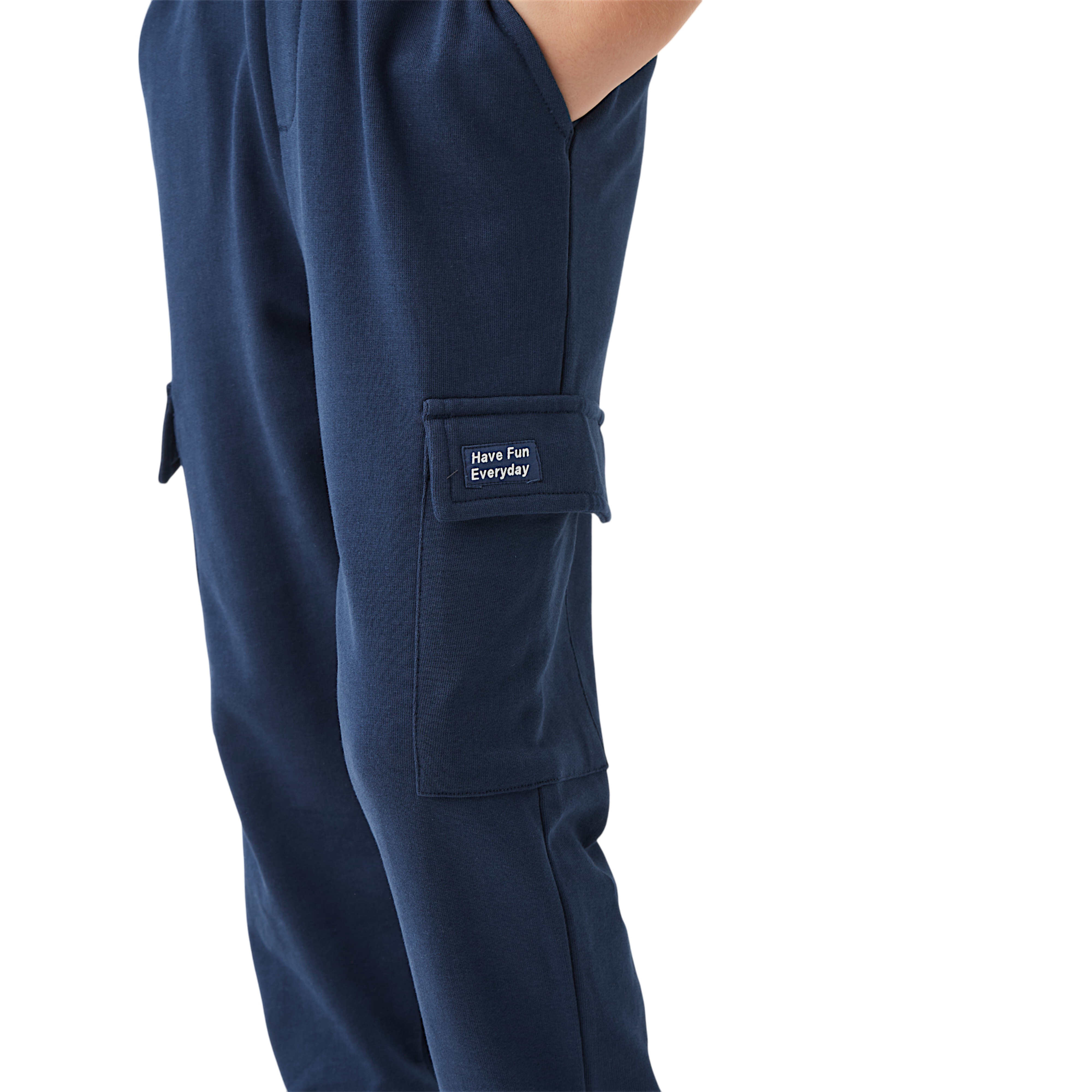 Juniors Applique Detail Joggers with Drawstring Closure and Pockets-boys-clothing-bottoms-joggersandtrackpants-image-4