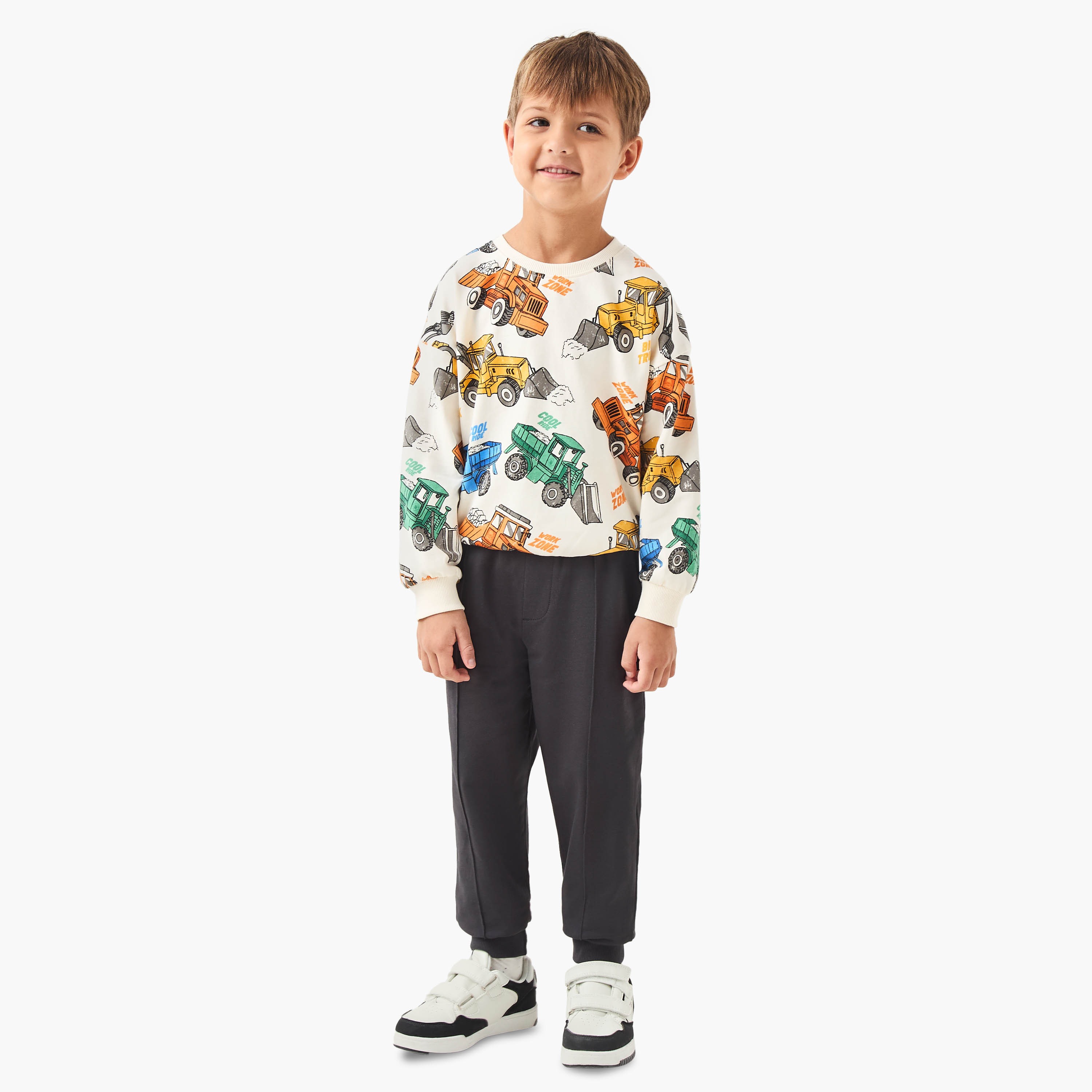 Juniors Solid Joggers with Drawstring Closure-boys-clothing-bottoms-joggersandtrackpants-image-2