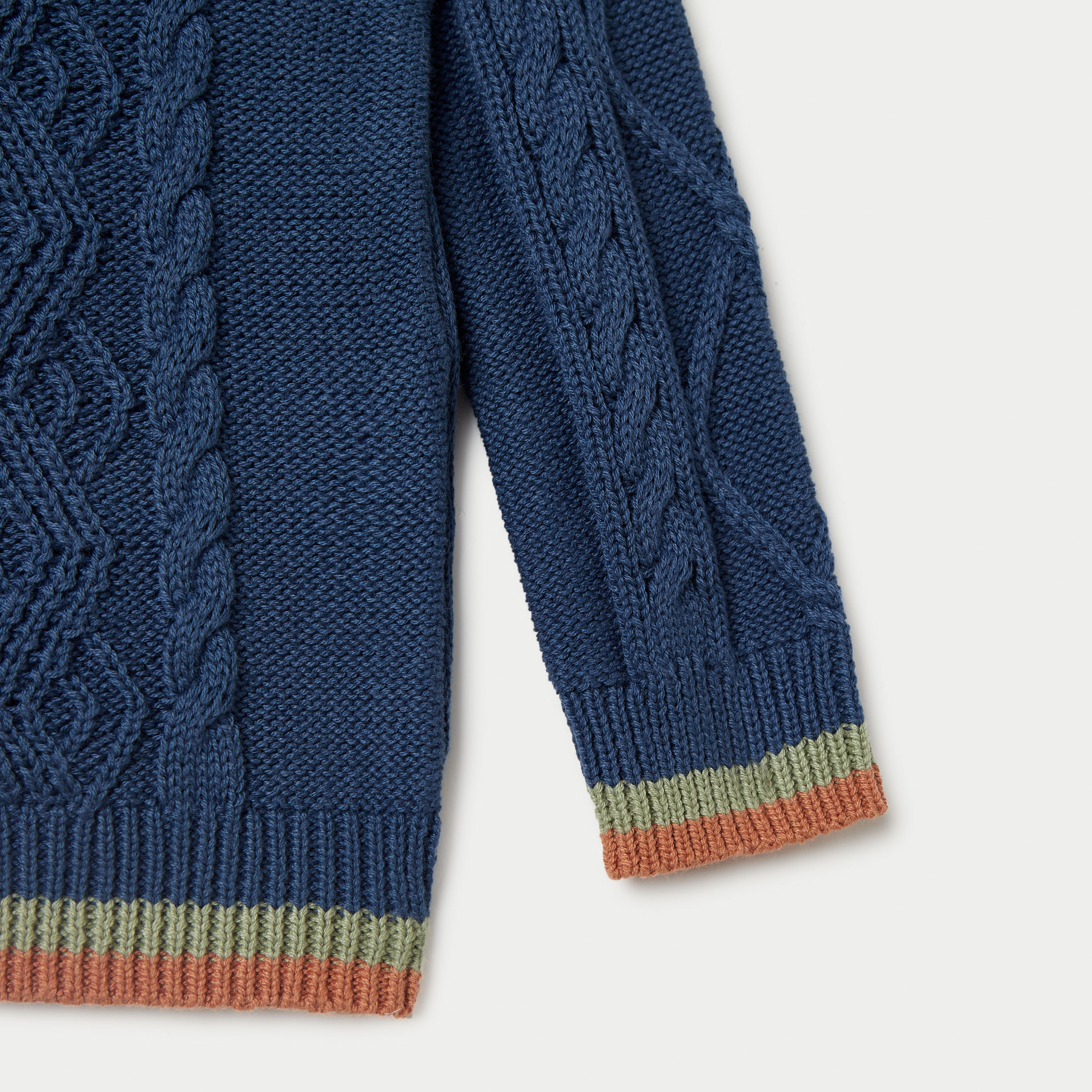 Juniors Textured Sweater with Long Sleeves and Crew Neck-baby-boys-clothing-jumpersandcardigans-image-2