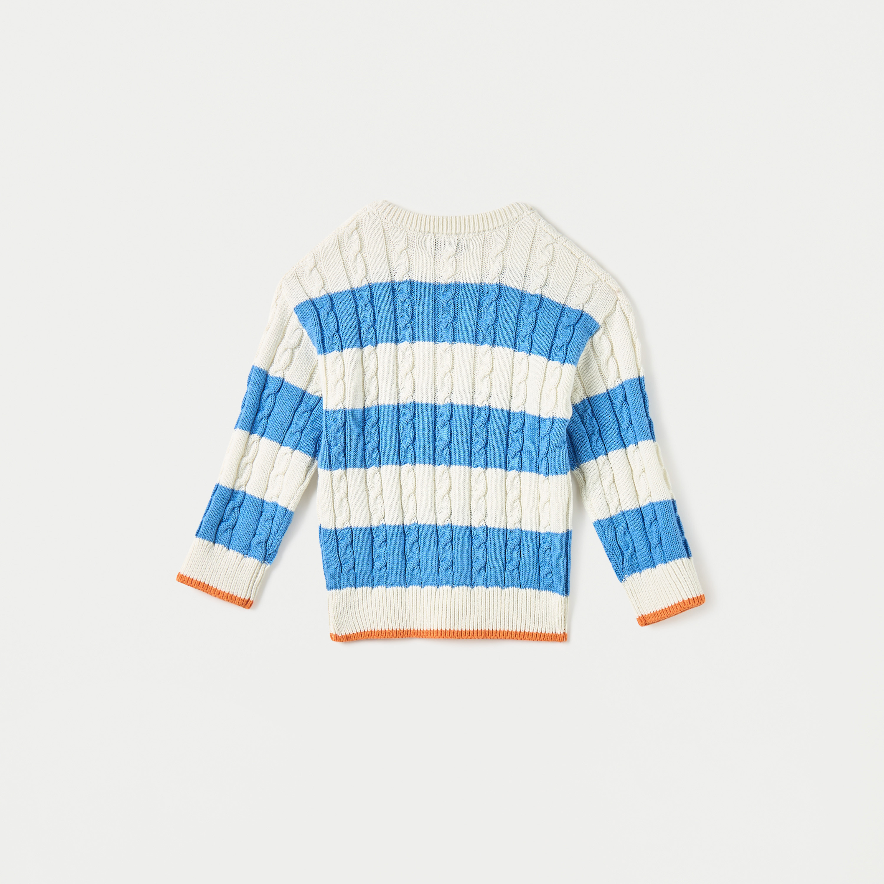 كنزة مخّططة بأكمام طويلة من جونيورز-baby-boys-clothing-winterwear-jumpersandcardigans-image-2