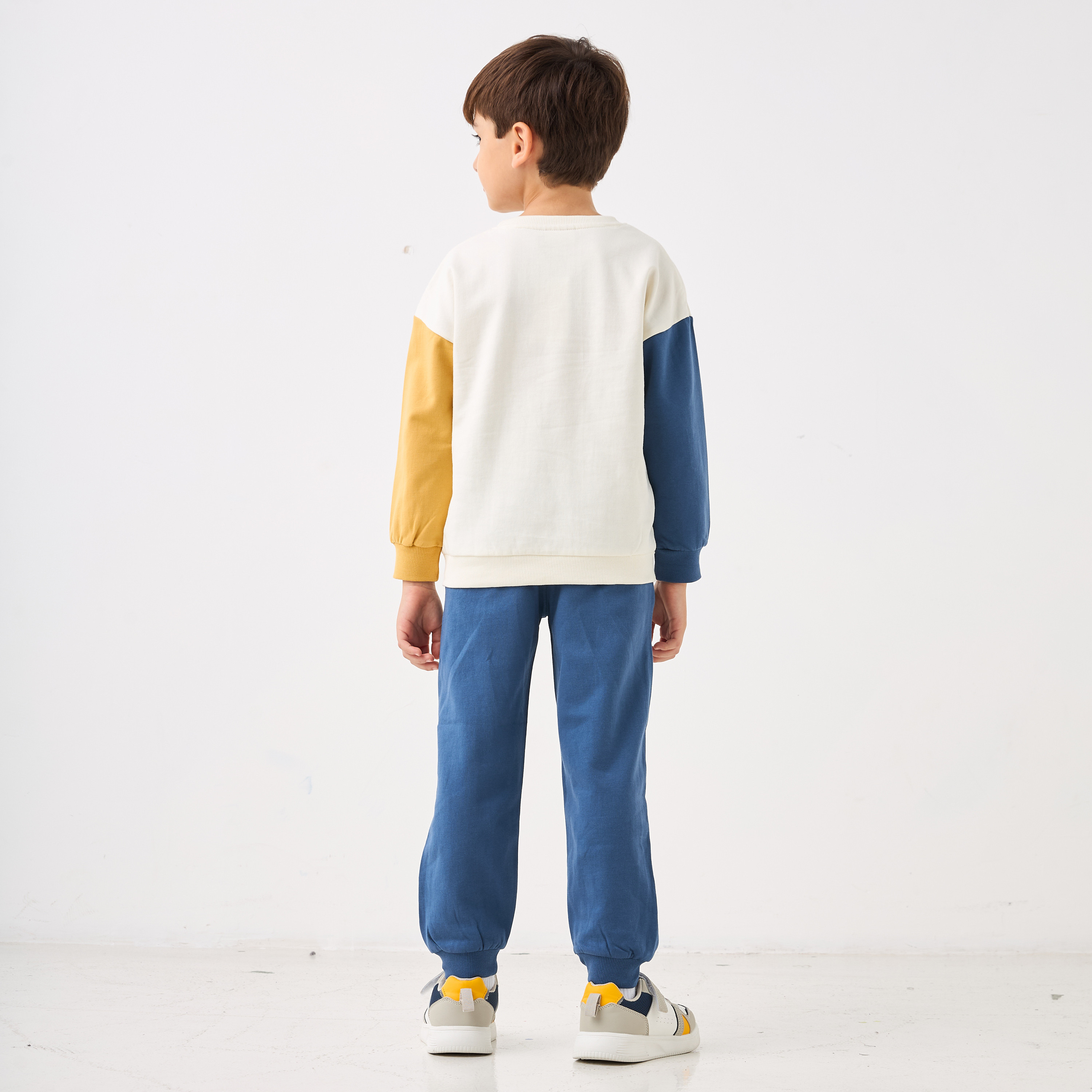 Juniors Colourblock Sweatshirt and Joggers Set-boys-clothing-setsandcoords-image-4