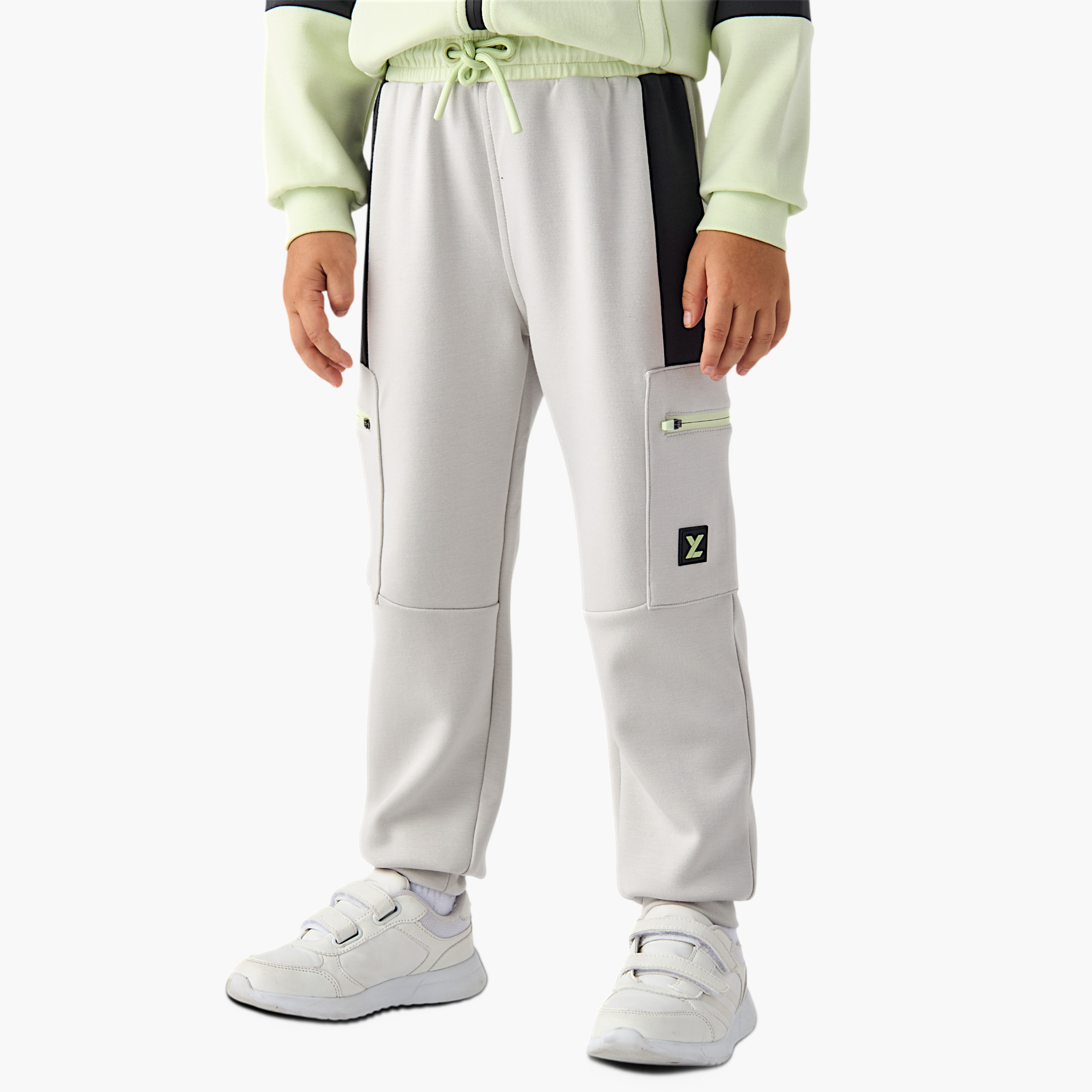 XYZ Colourblock Hooded Sweatshirt and Joggers Set-boys-clothing-sportswear-sets-image-3