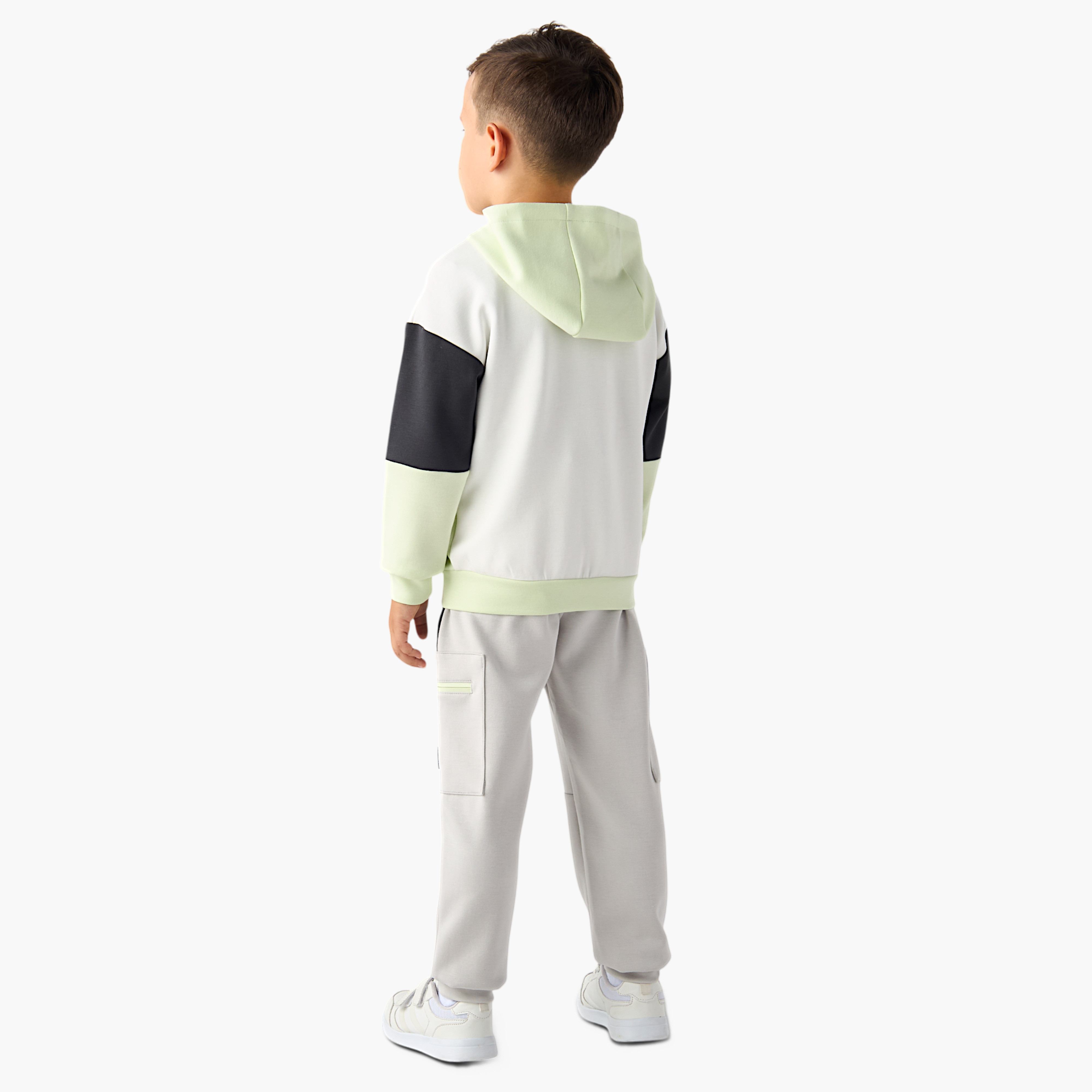XYZ Colourblock Hooded Sweatshirt and Joggers Set-boys-clothing-sportswear-sets-image-4