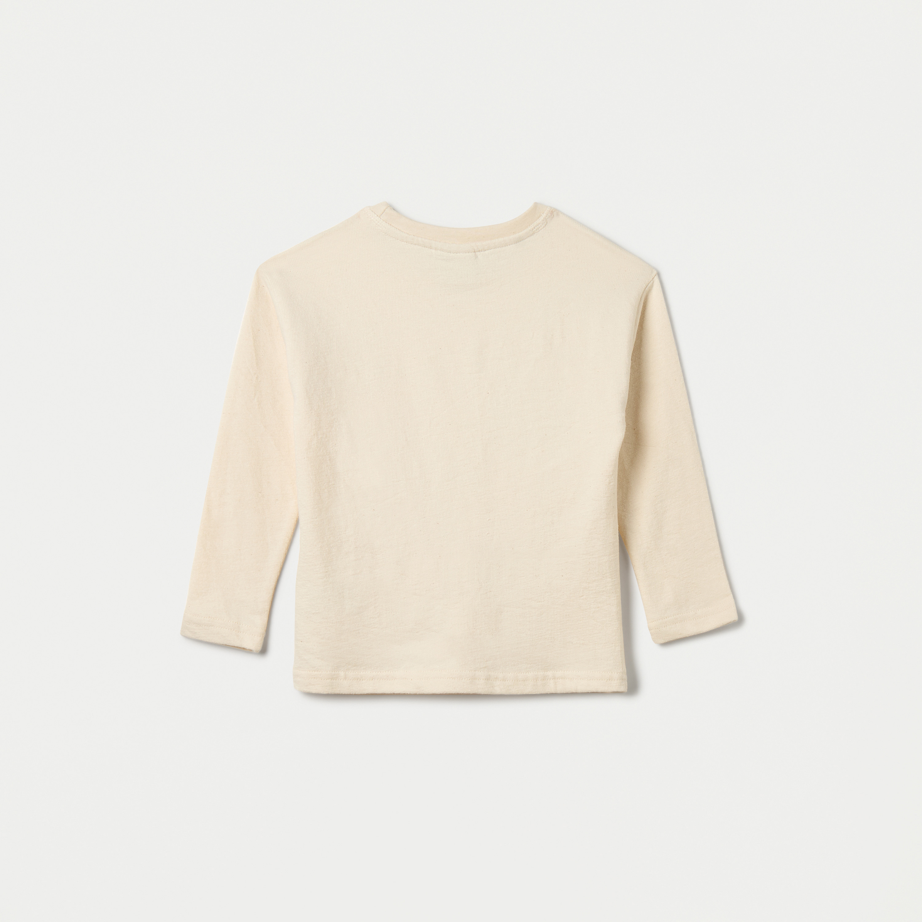 Eligo Textured Crew Neck T-shirt with Long Sleeves-boys-clothing-tshirtsandpolos-image-2