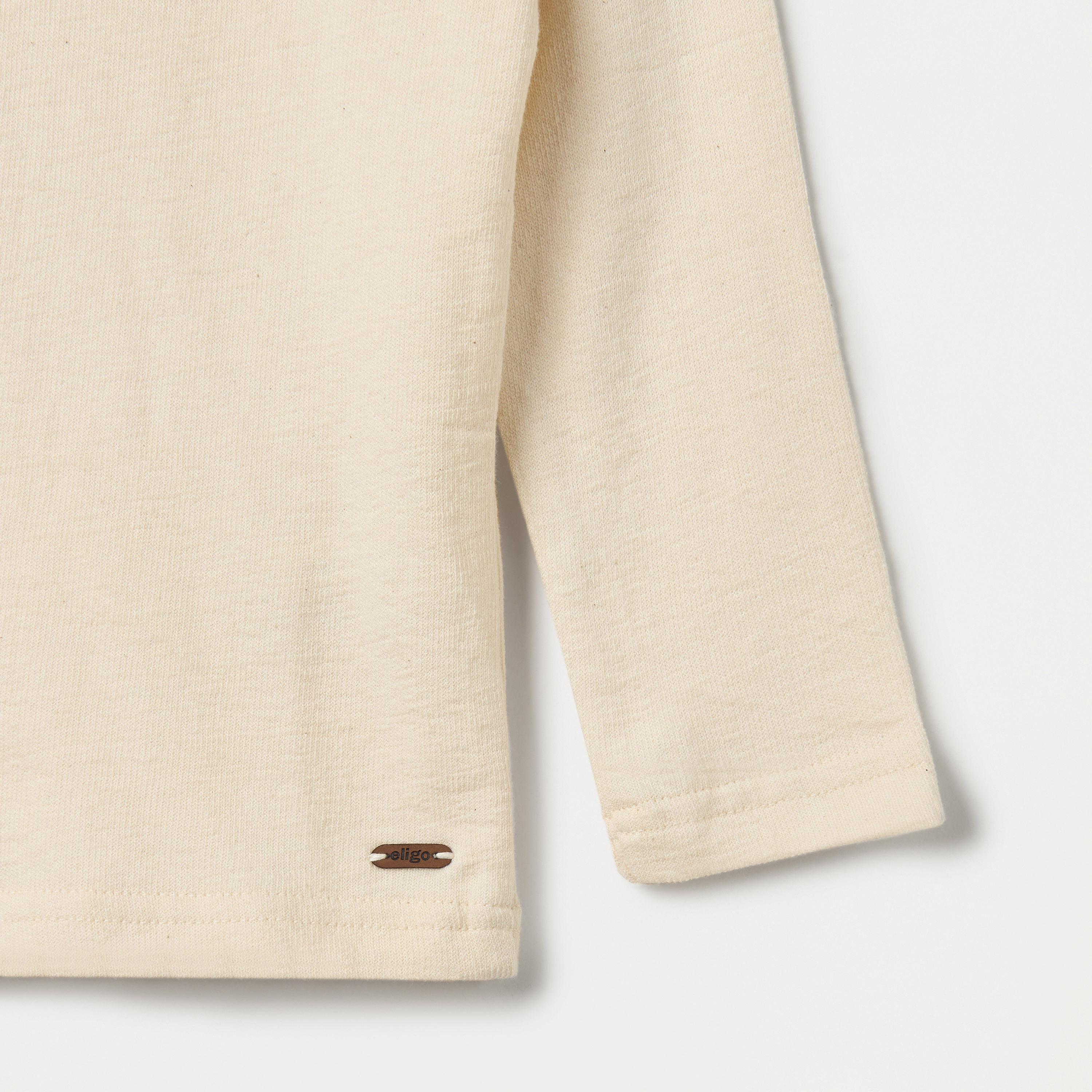 Eligo Textured Crew Neck T-shirt with Long Sleeves-boys-clothing-tshirtsandpolos-image-4