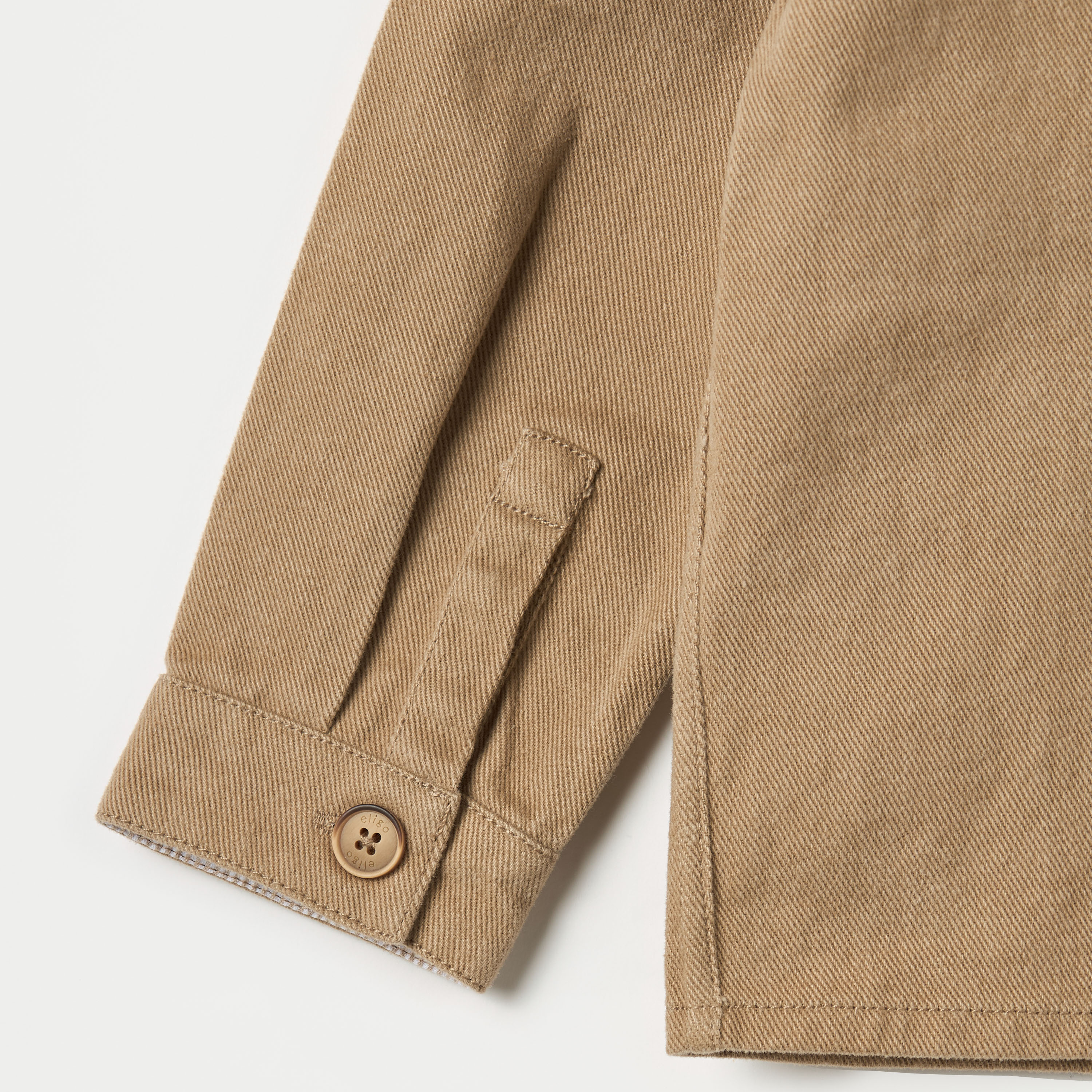 Eligo Solid Shirt with Long Sleeves and Pockets-cpbaby-clothing-boys-tops-shirts-image-4